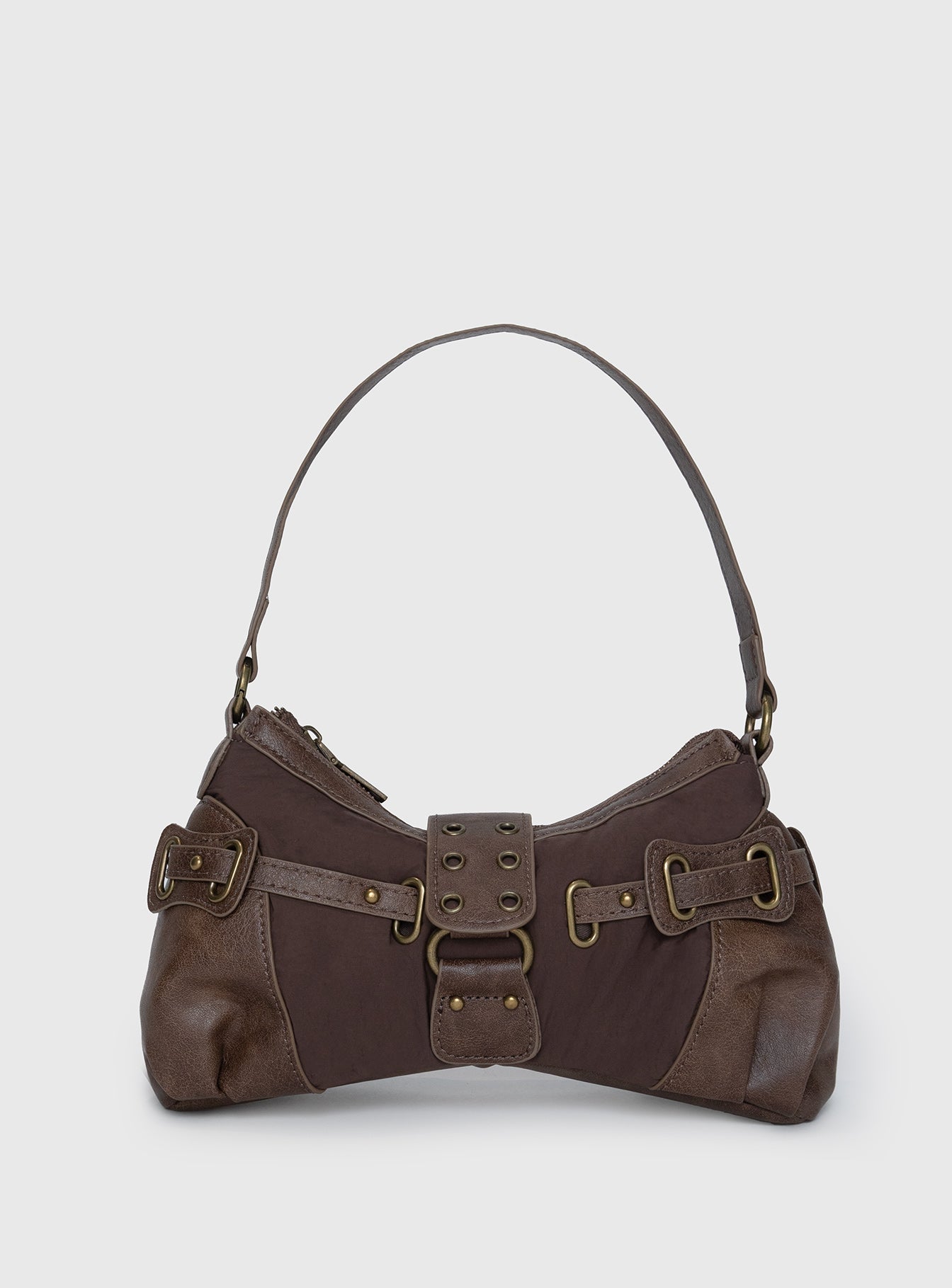 Doyers Street Shoulder Bag Brown、mySite、solidvoid