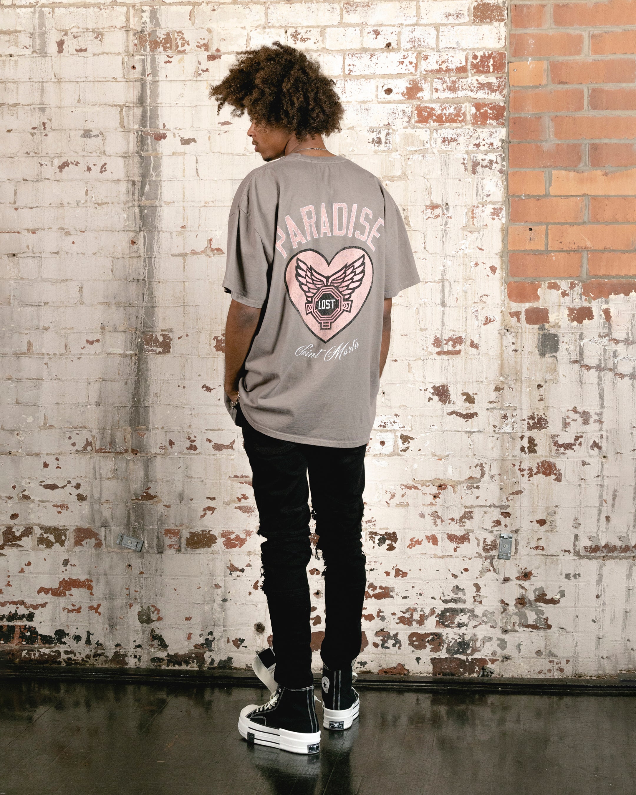 Saint Morta Paradise Lost Lafayette T-Shirt Vintage Brown、mySite、zt4zffjzw