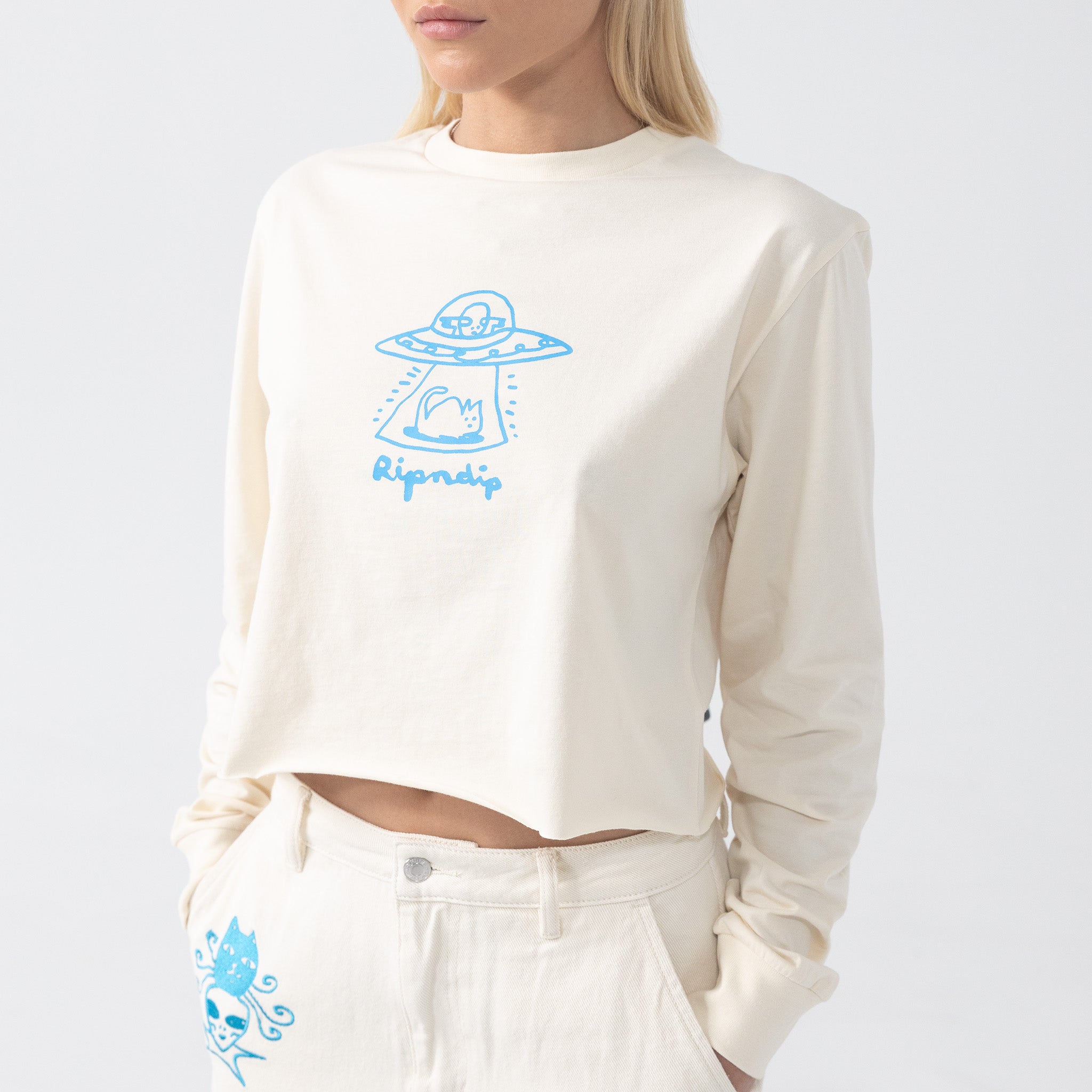 Blonded Cropped Long Sleeve (Natural)、mySite、merchandisen