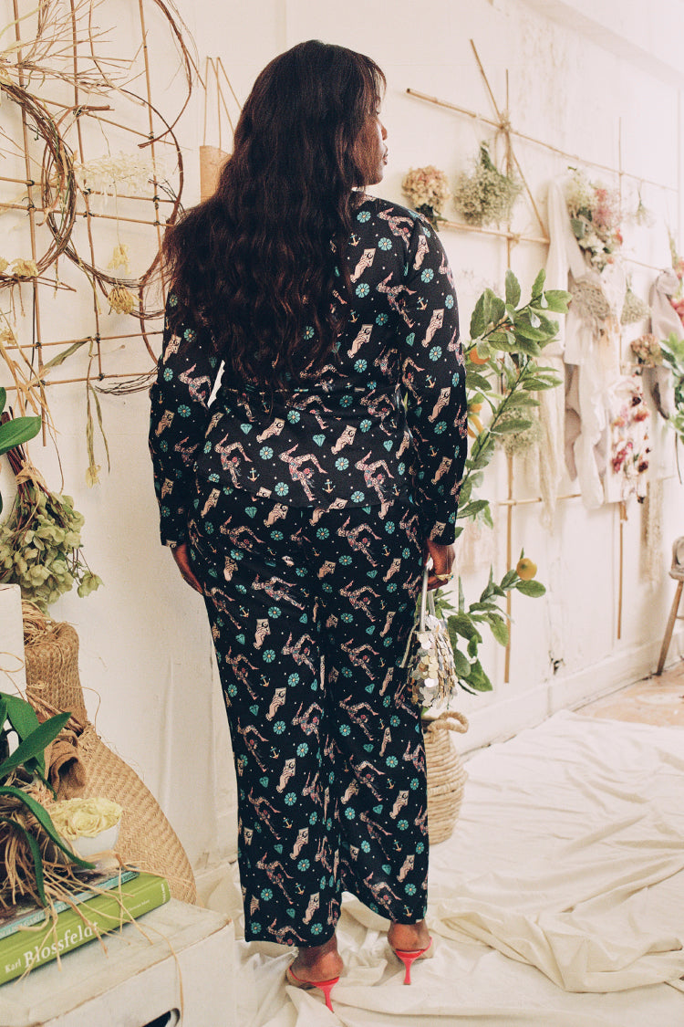 Amy Tattoo Wrap Top、mySite、solidvoid