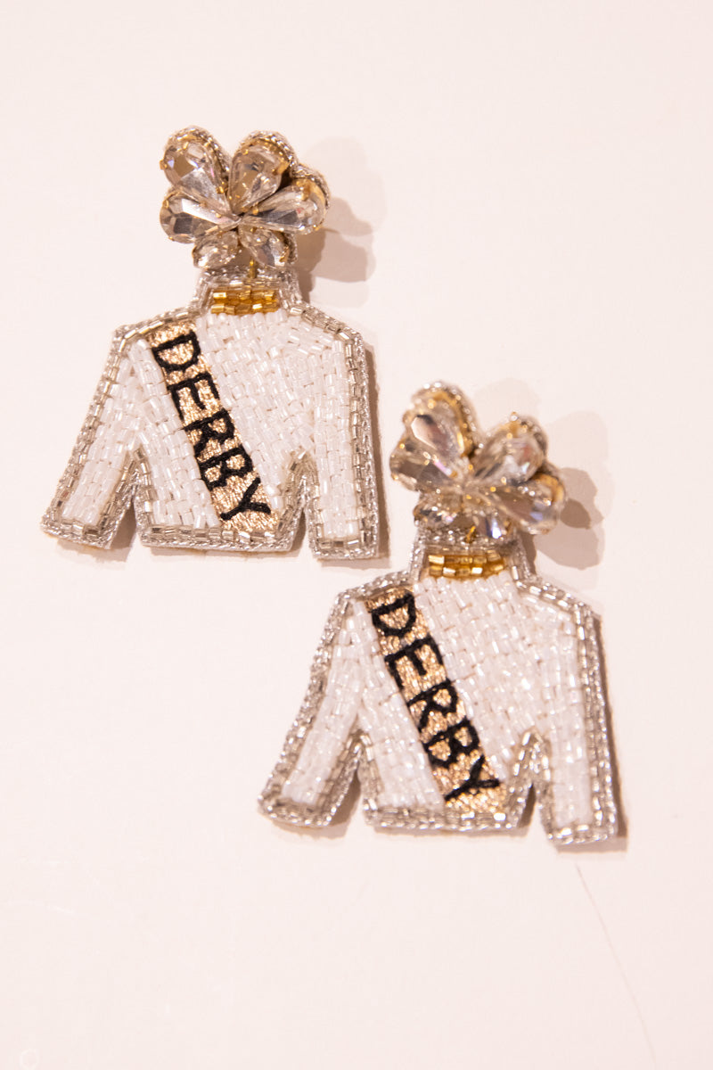 Derby Jockey Silks Earrings - Gold Sash、mySite、hinf8tx79