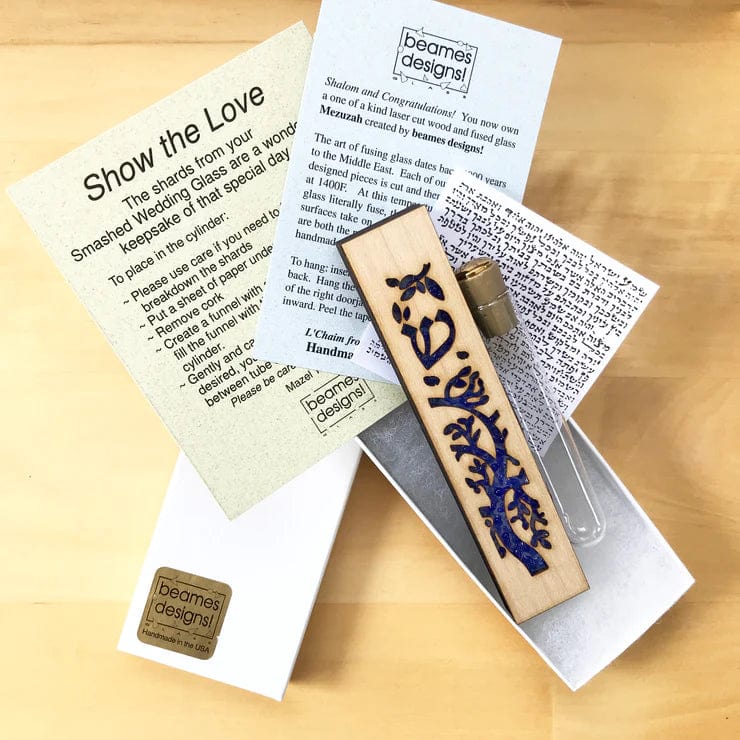 Tree of Life Wedding Mezuzah - Blue、mySite、topwebapps