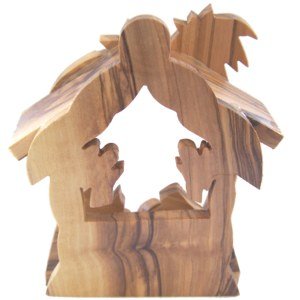  Olive Wood Nativity Scene with Angels、mySite、elrpsem3k
