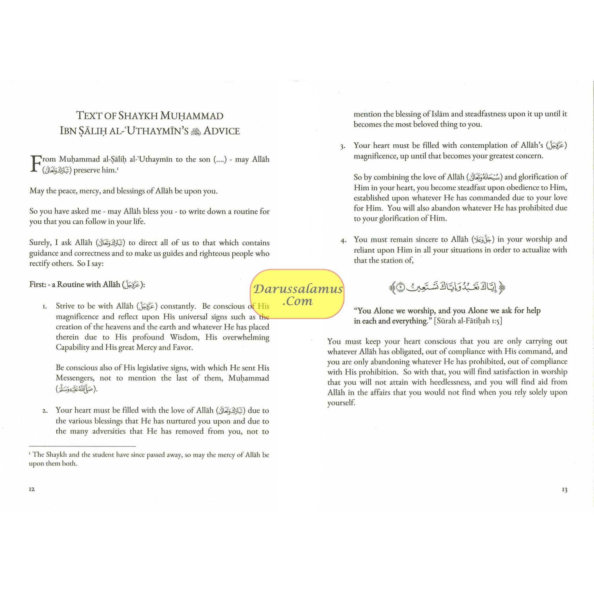 A Daily Routine for the Seeker of Knowledge By Muhammad Bin Salih Al Uthaymin、mySite、topwebapps