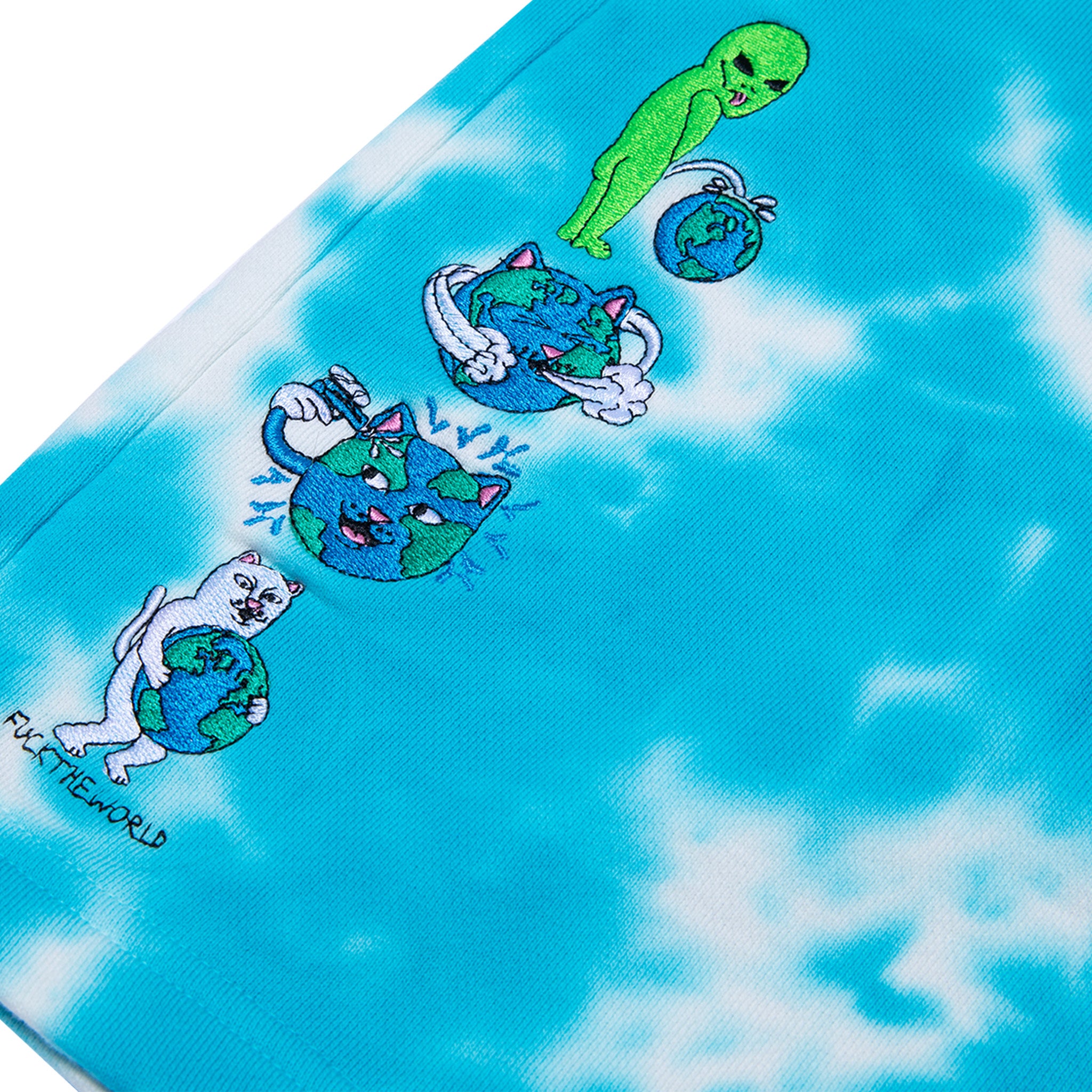  Save the World Sweatshorts (Aqua/Green Tie Dye)、mySite、merchandisen