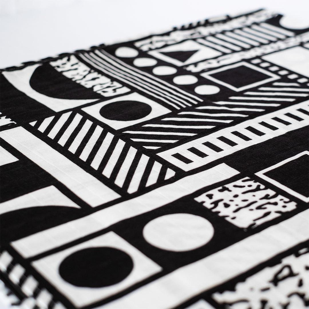  Etta Loves XL Mono Muslin - Black + White、mySite、merchandisen