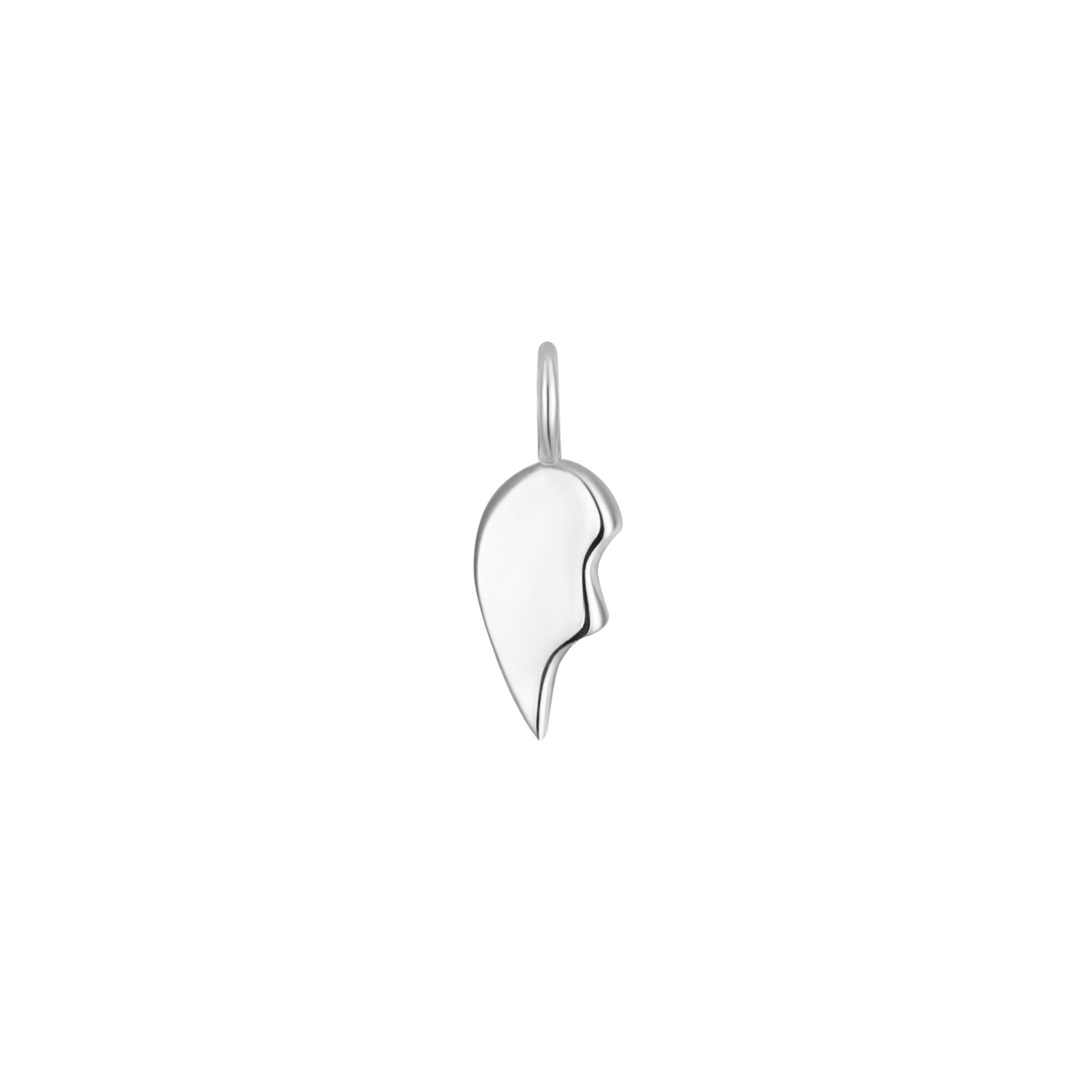 Permanent Jewelry Left Side .925 Sterling Silver Broken Heart Charm / PMJ3006、mySite、dreamappss