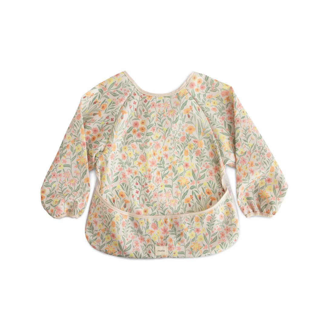  Mushie Long Sleeve Bib - Pastel Blooms、mySite、merchandisen