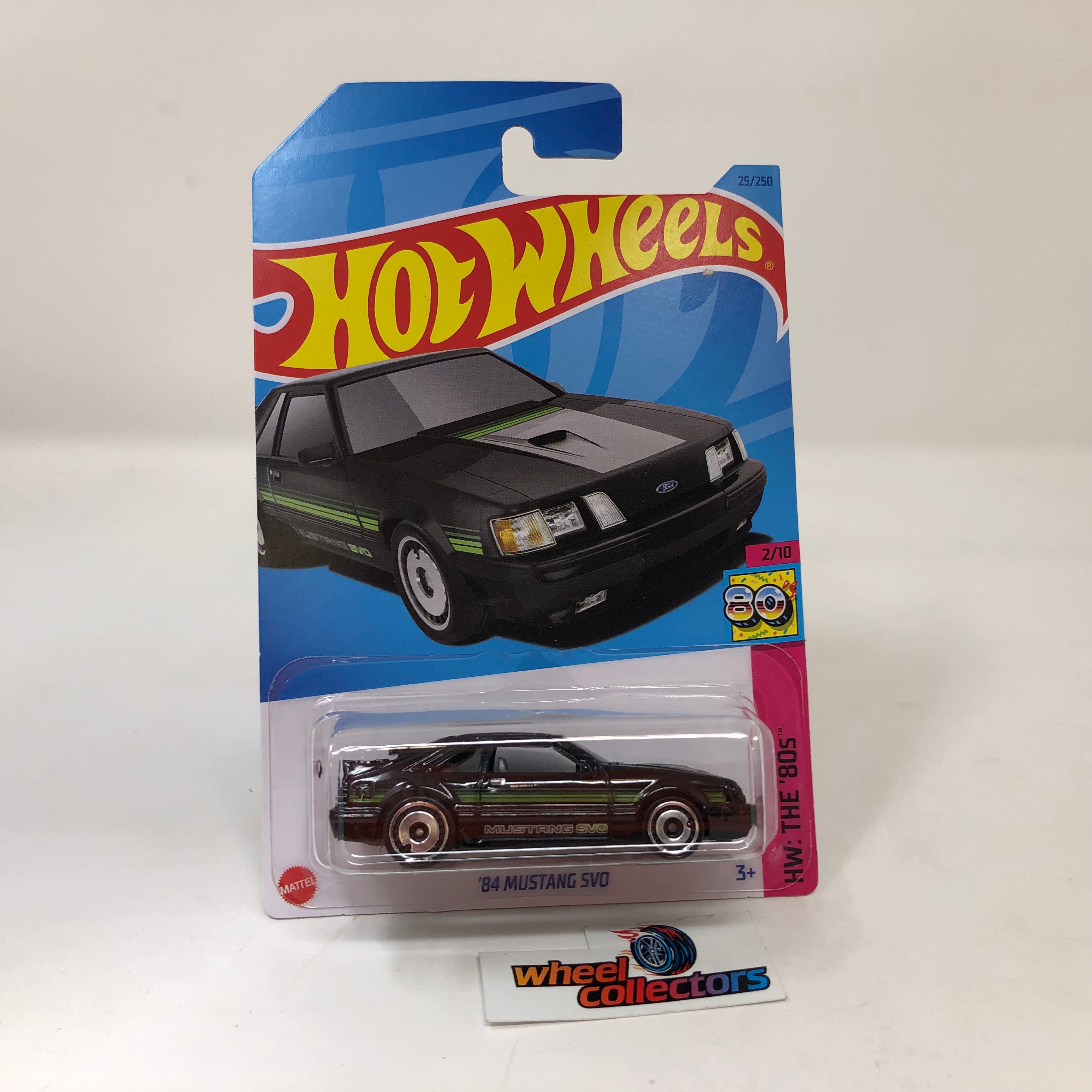 '84 Mustang SVO #25 * BLACK * 2023 Hot Wheels Case K、mySite、hgirdovlk