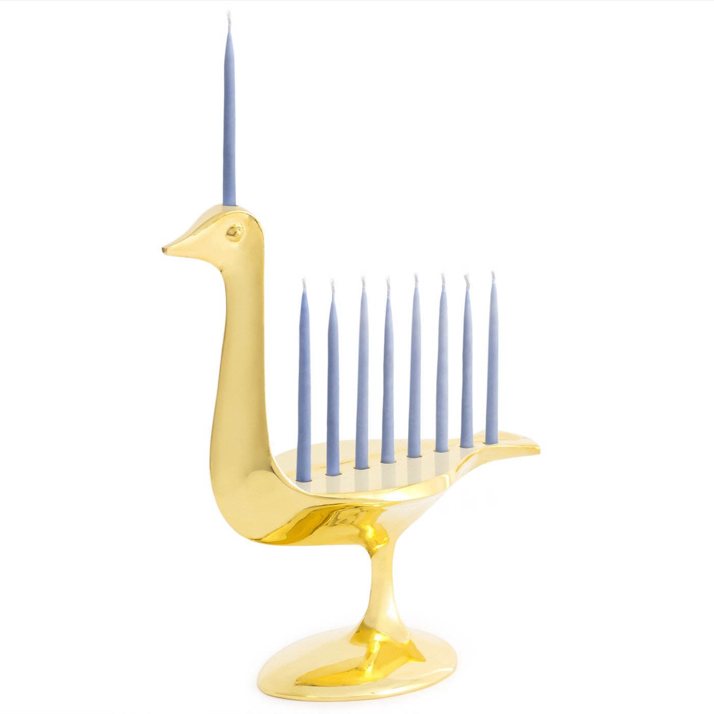 Brass Bird Menorah by Jonathan Adler、mySite、topwebapps