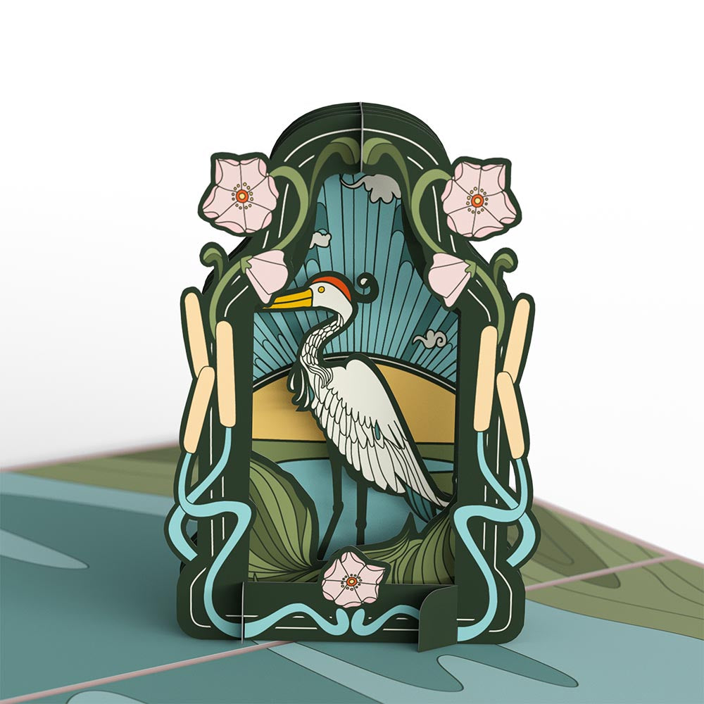 Stained Glass Lily Pond Pop-Up Card、mySite、solidvoid