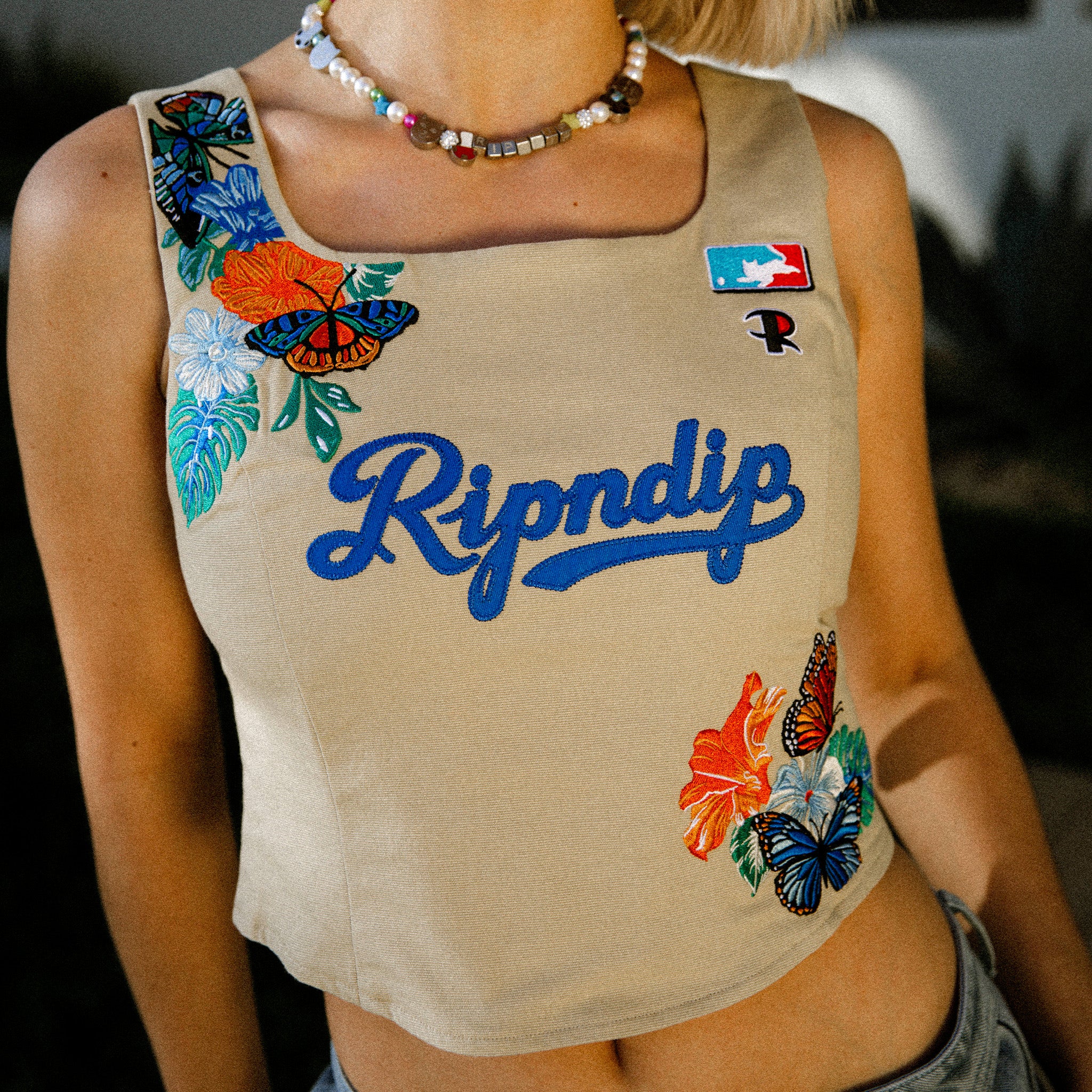  Los Ripndip Corset Top (Khaki)、mySite、merchandisen