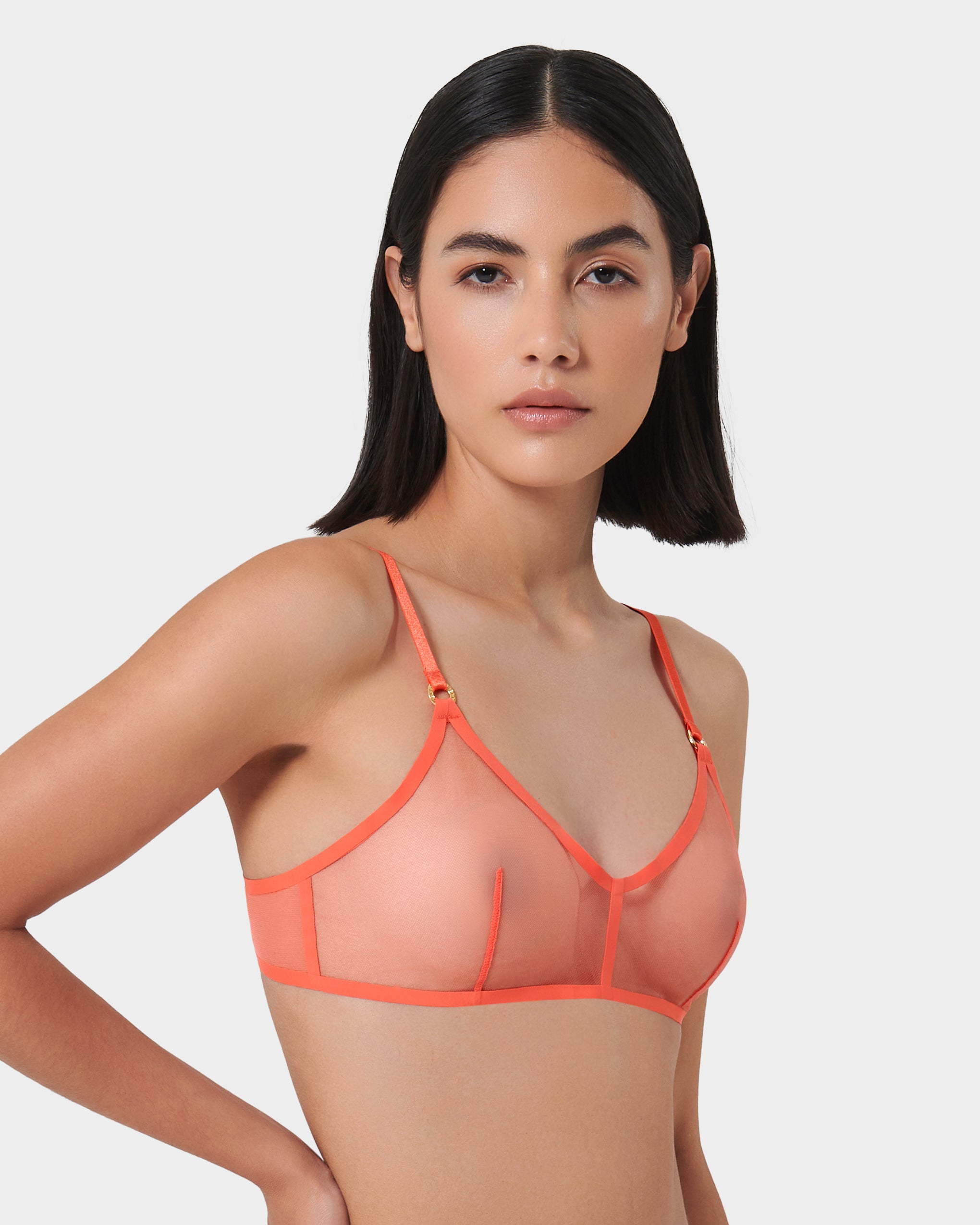 Naomi Mesh Bralette Coral、mySite、bengalsvssteelers