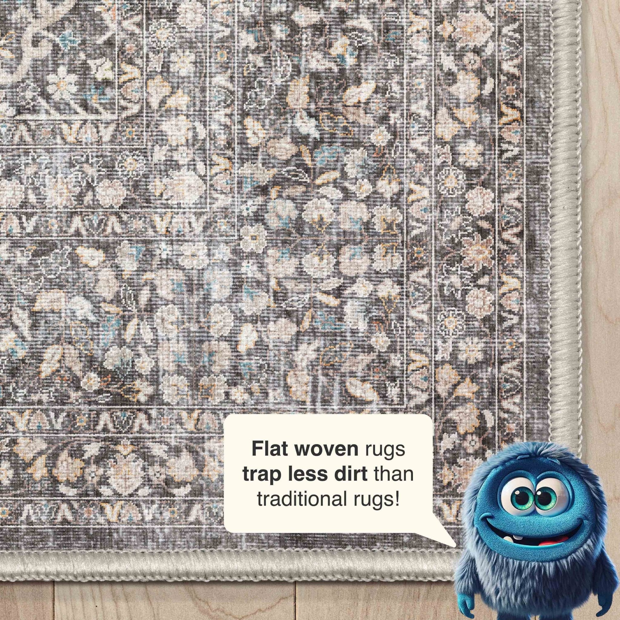 Isolde Vintage Persian Oriental Flat-Weave Rug、mySite、gigharbornorthrealestate