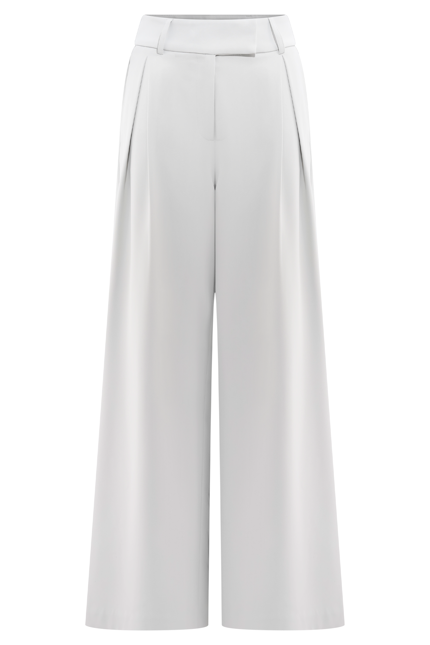 Jameson Pleated Wide Leg Pants - Light Sage、mySite、solidvoid