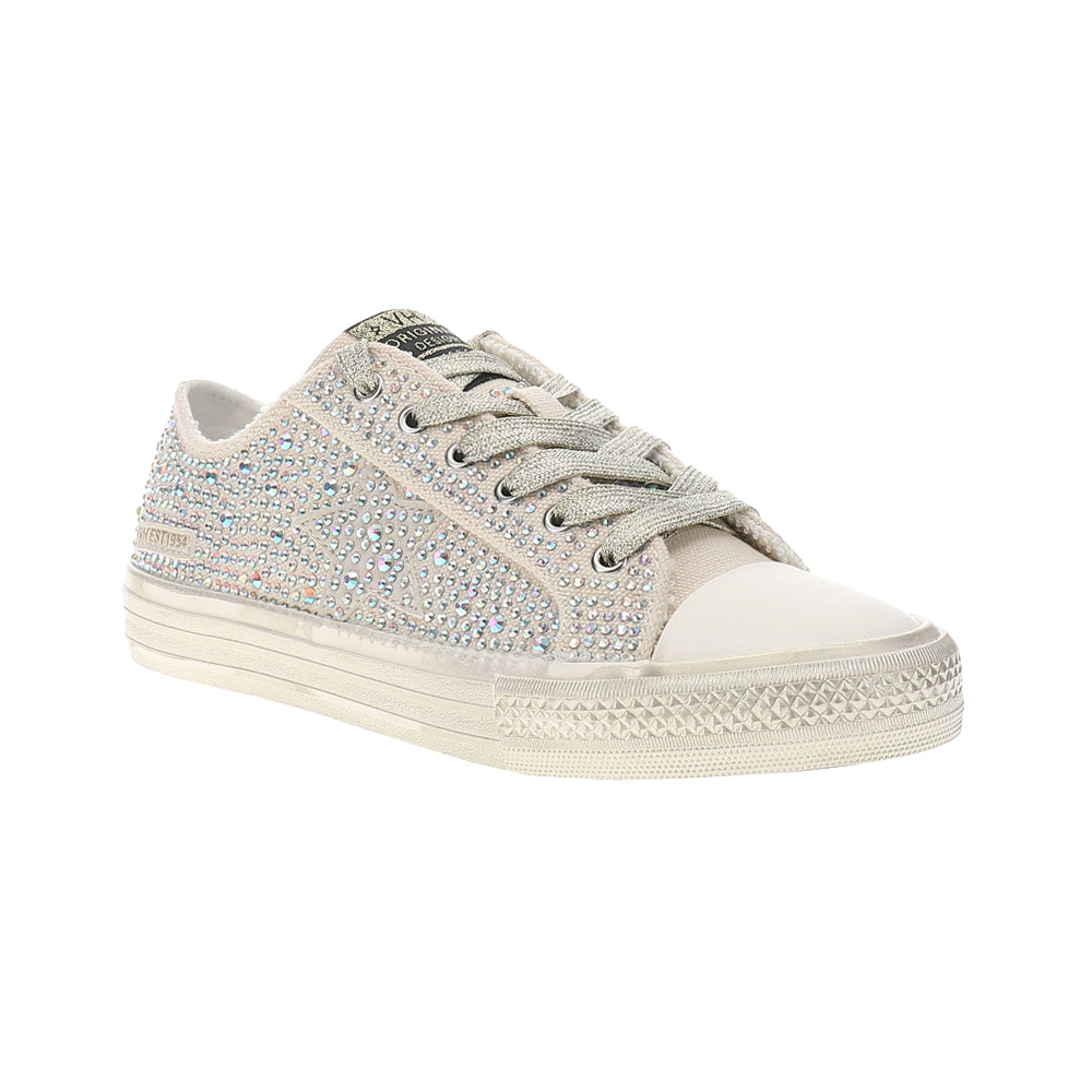 Starburst Rhinestone Lace Up Sneakers、mySite、gtrtttuynbv