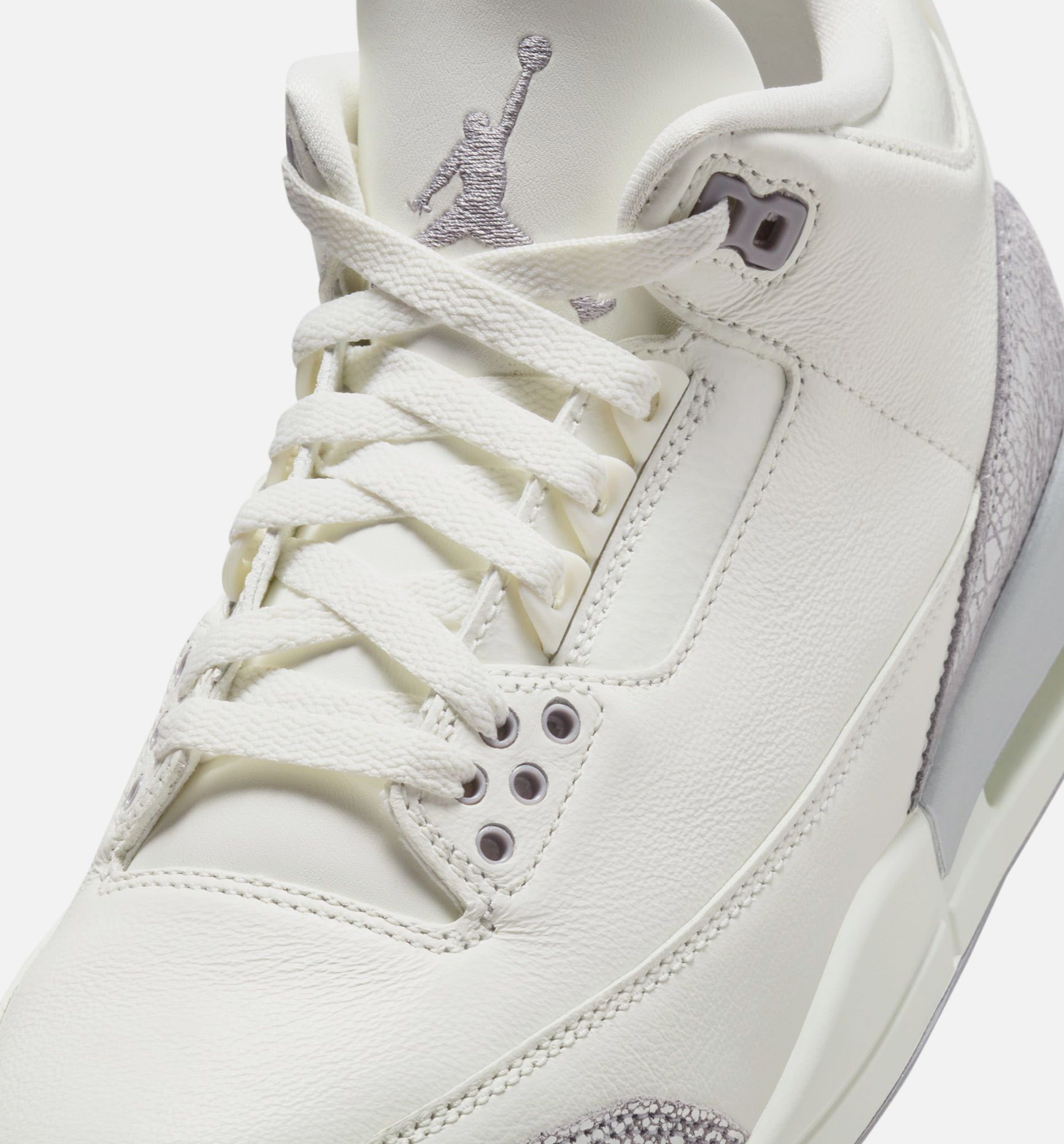 Air Jordan 3 Sail Cement Womens Lifestyle Shoe - Sail/Cement Grey/Metallic Silver Free Shipping、mySite、dreamappss