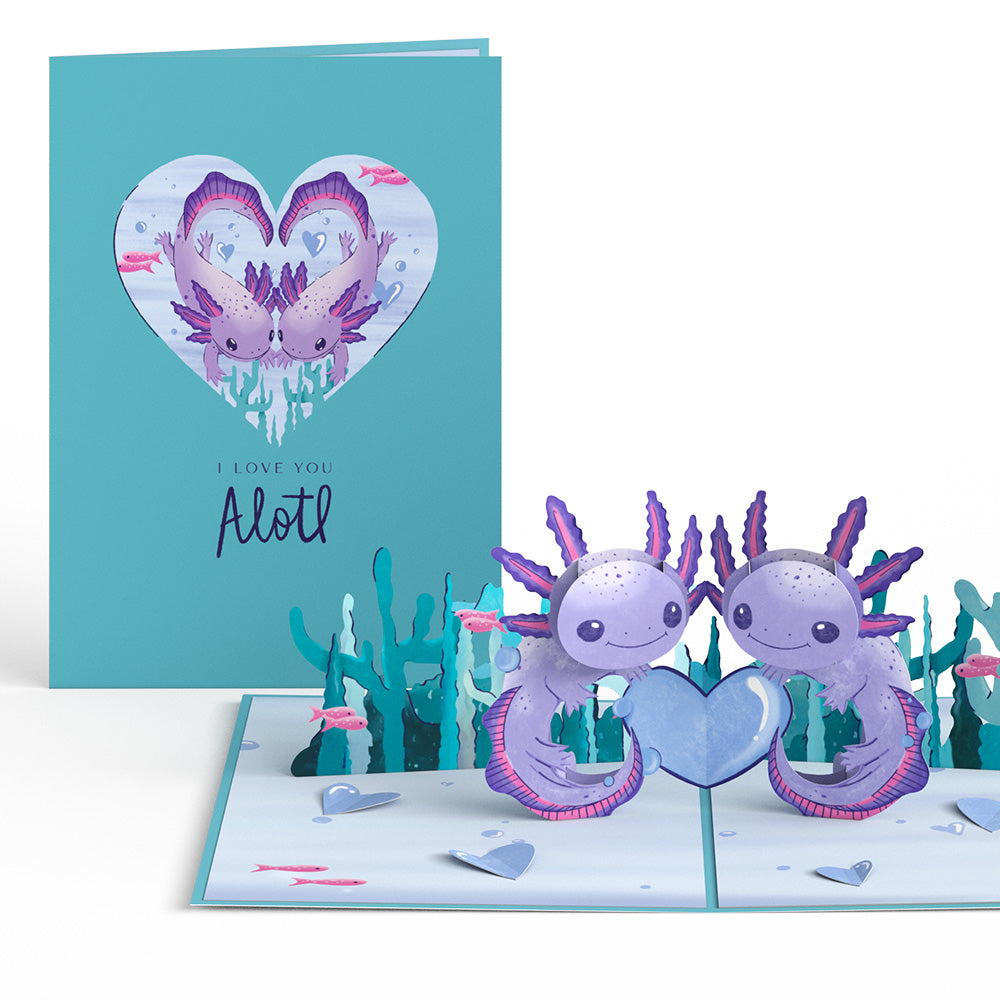 Love You A-Lotl Pop-Up Card、mySite、solidvoid