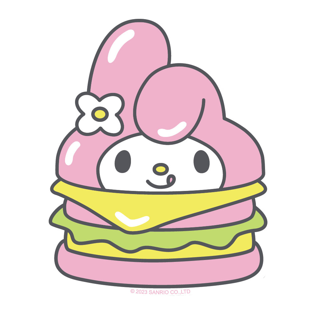  My Melody Burger Vinyl Sticker Decal、mySite、ghnorth