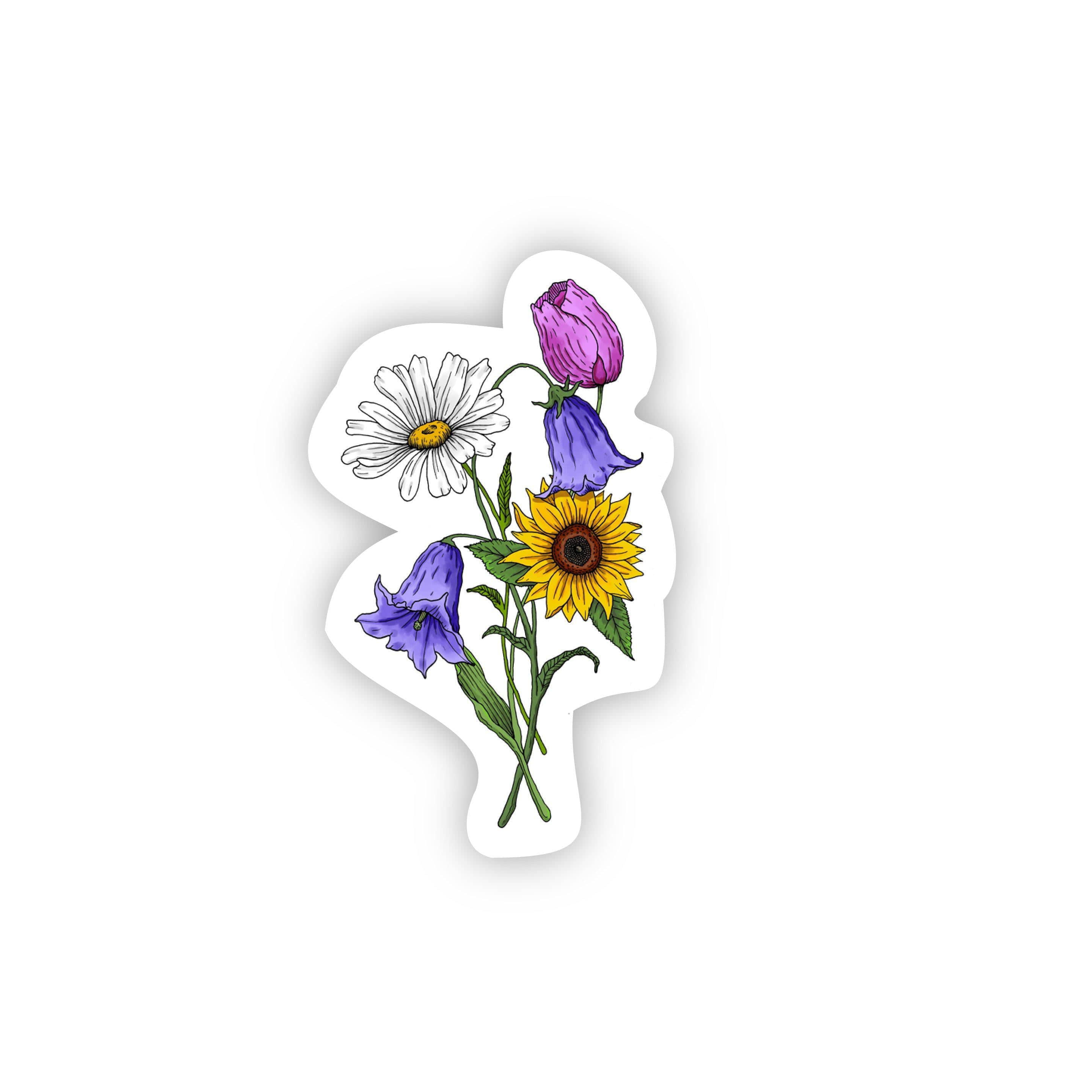  Floral Sticker 4 Pack、mySite、elrpsem3k