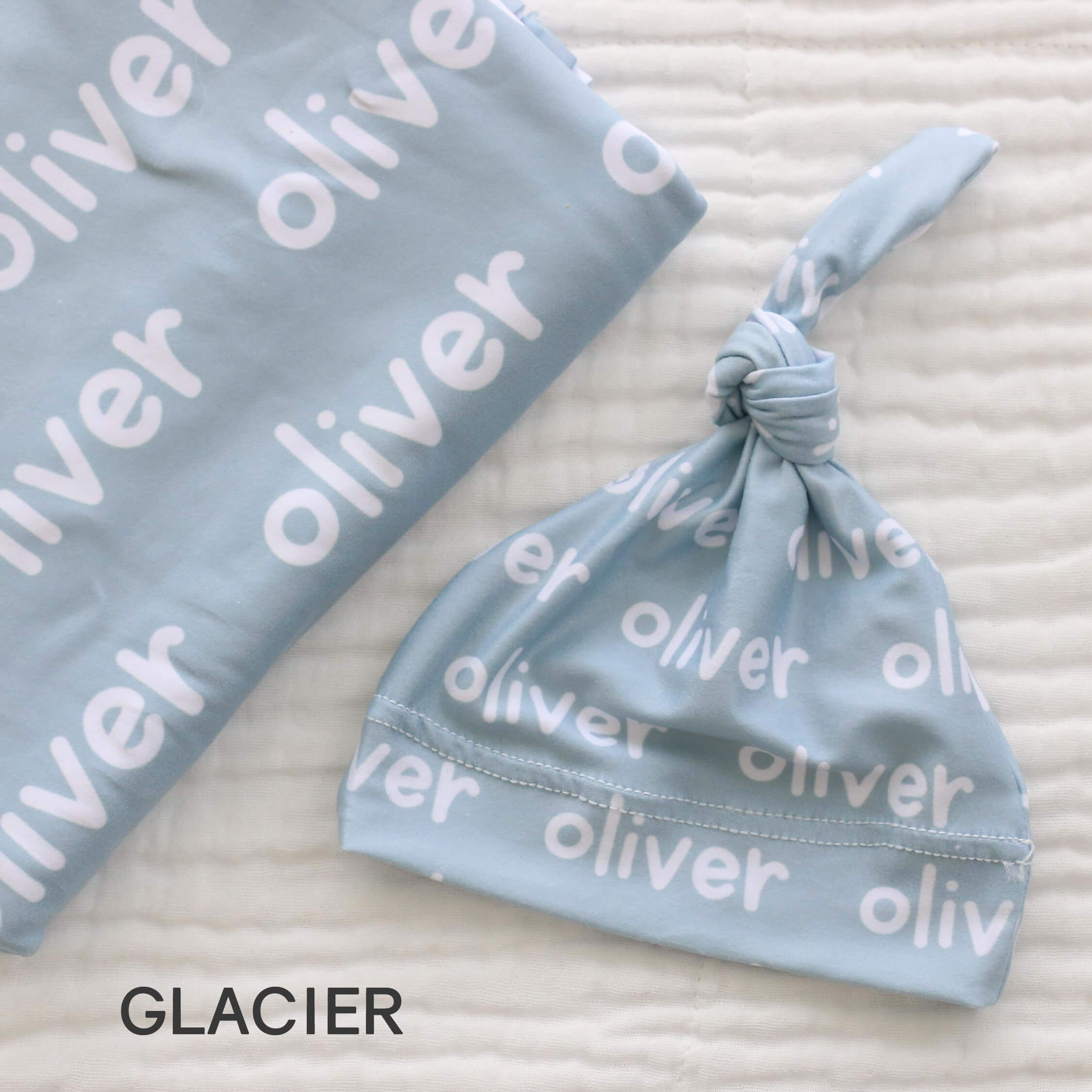  Custom Personalized Baby Name Swaddle Blanket | Graphic Blues、mySite、layawaytickets