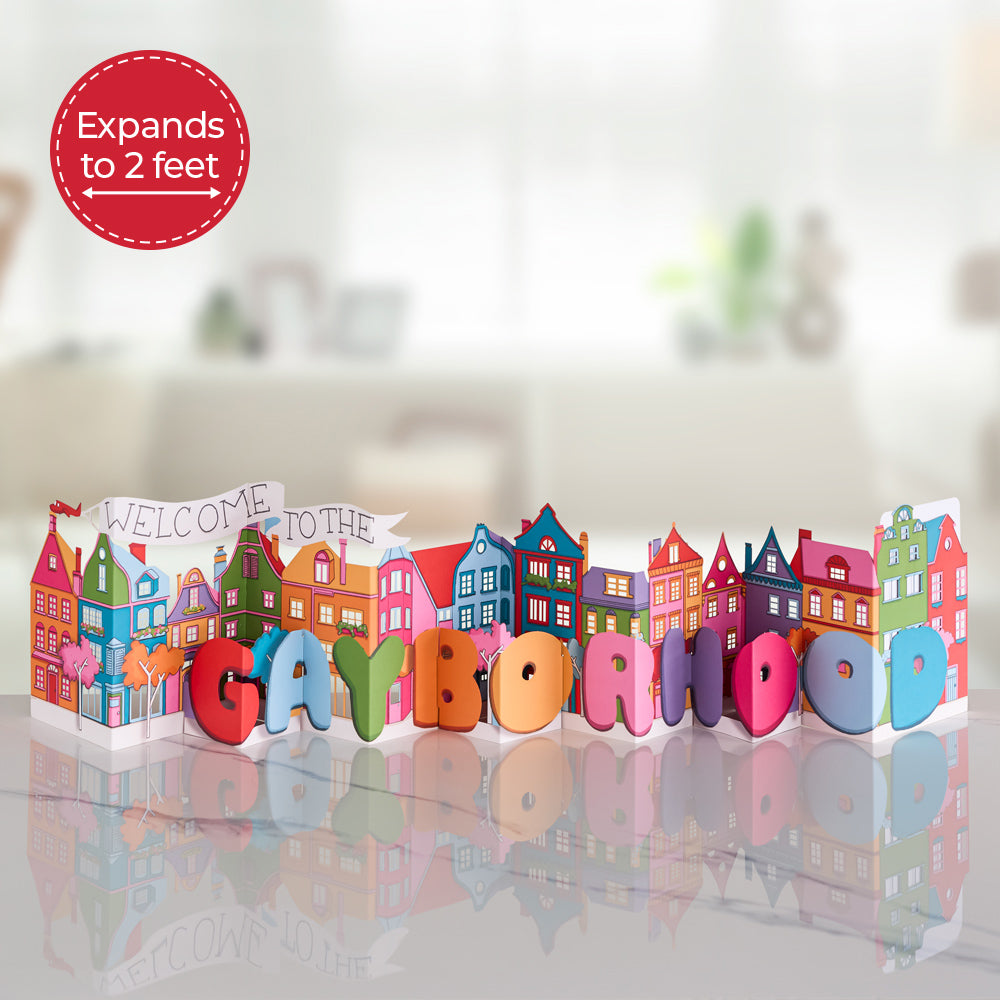 Welcome to the Gayborhood Loooooong Card™ (Expands to 2 feet)、mySite、solidvoid