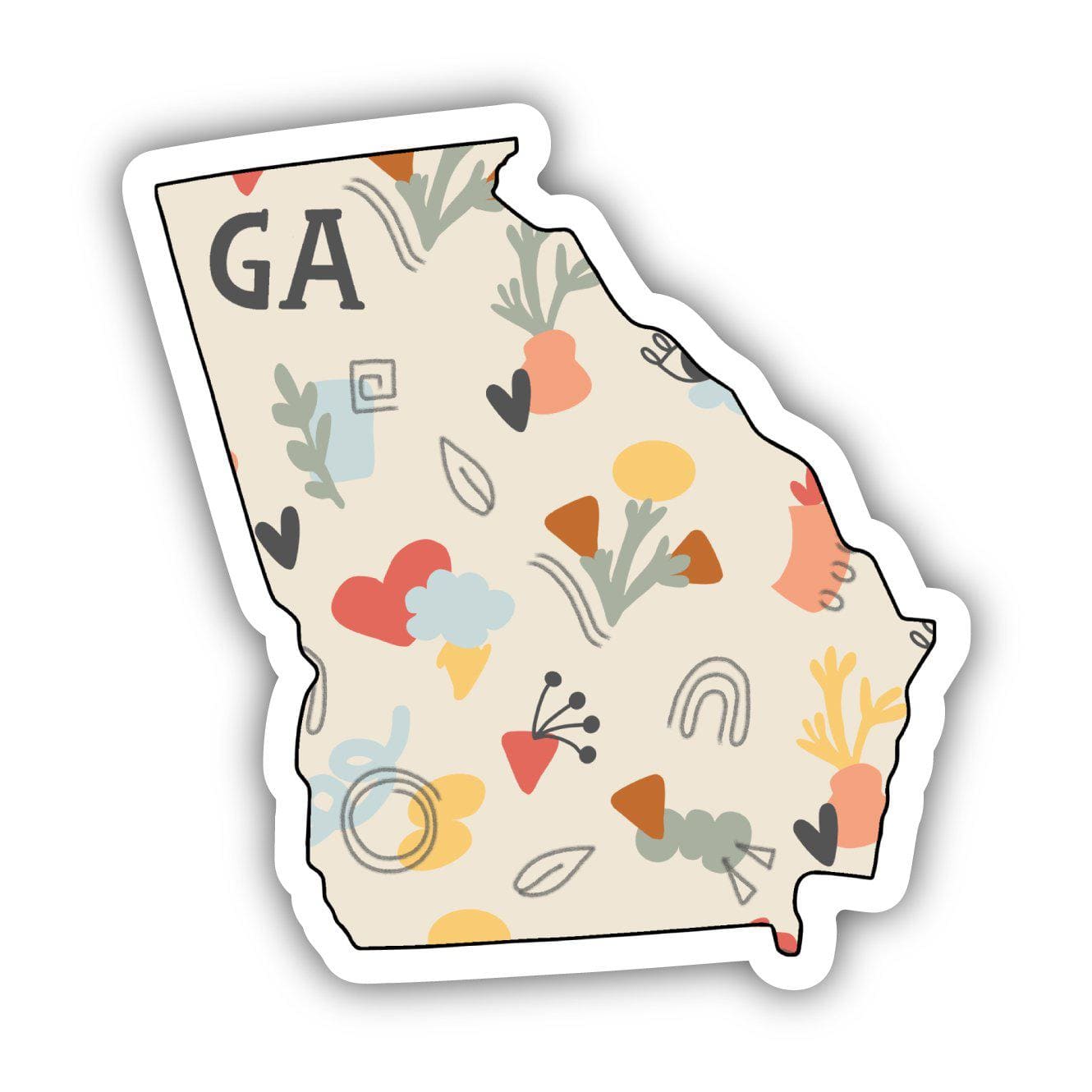  Georgia Abstract Pattern Sticker、mySite、elrpsem3k