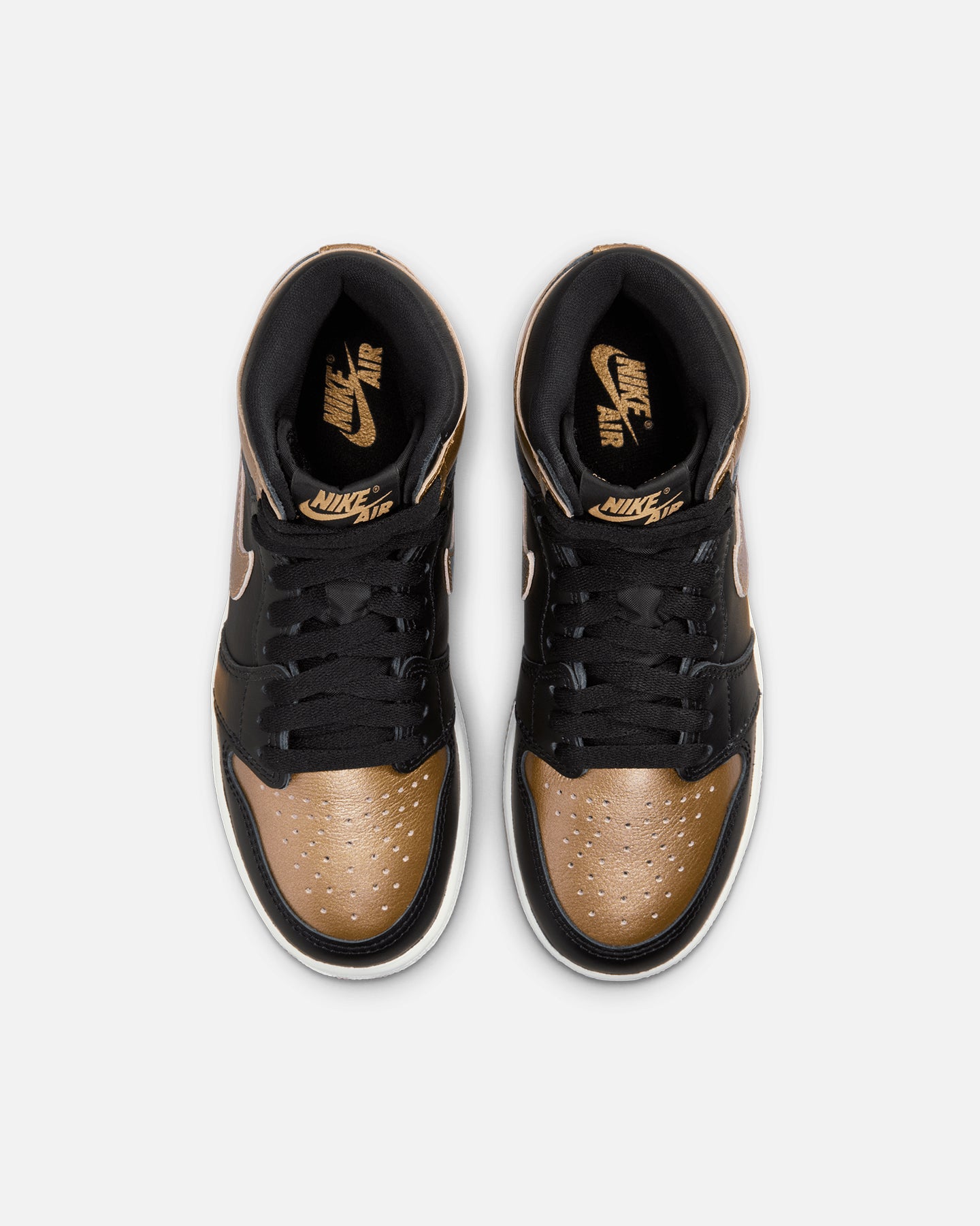 Jordan Kids' Air Jordan 1 High OG (GS)Metallic Gold Black/Metallic、mySite、zt4zffjzw