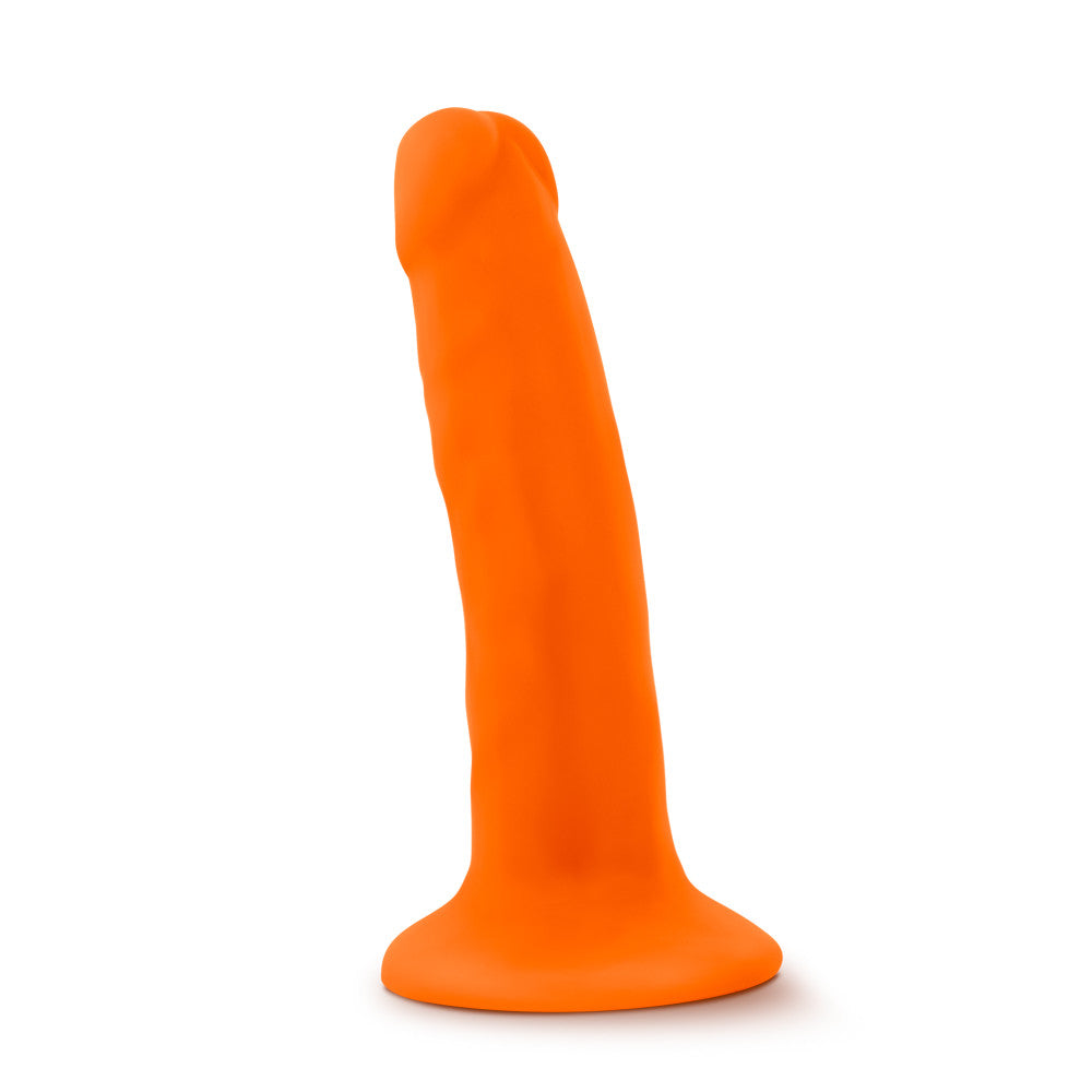 Neo By Blush® | Realistic Neon Orange 6-Inch Long Dildo With Suction Cup Base、mySite、bottomscart