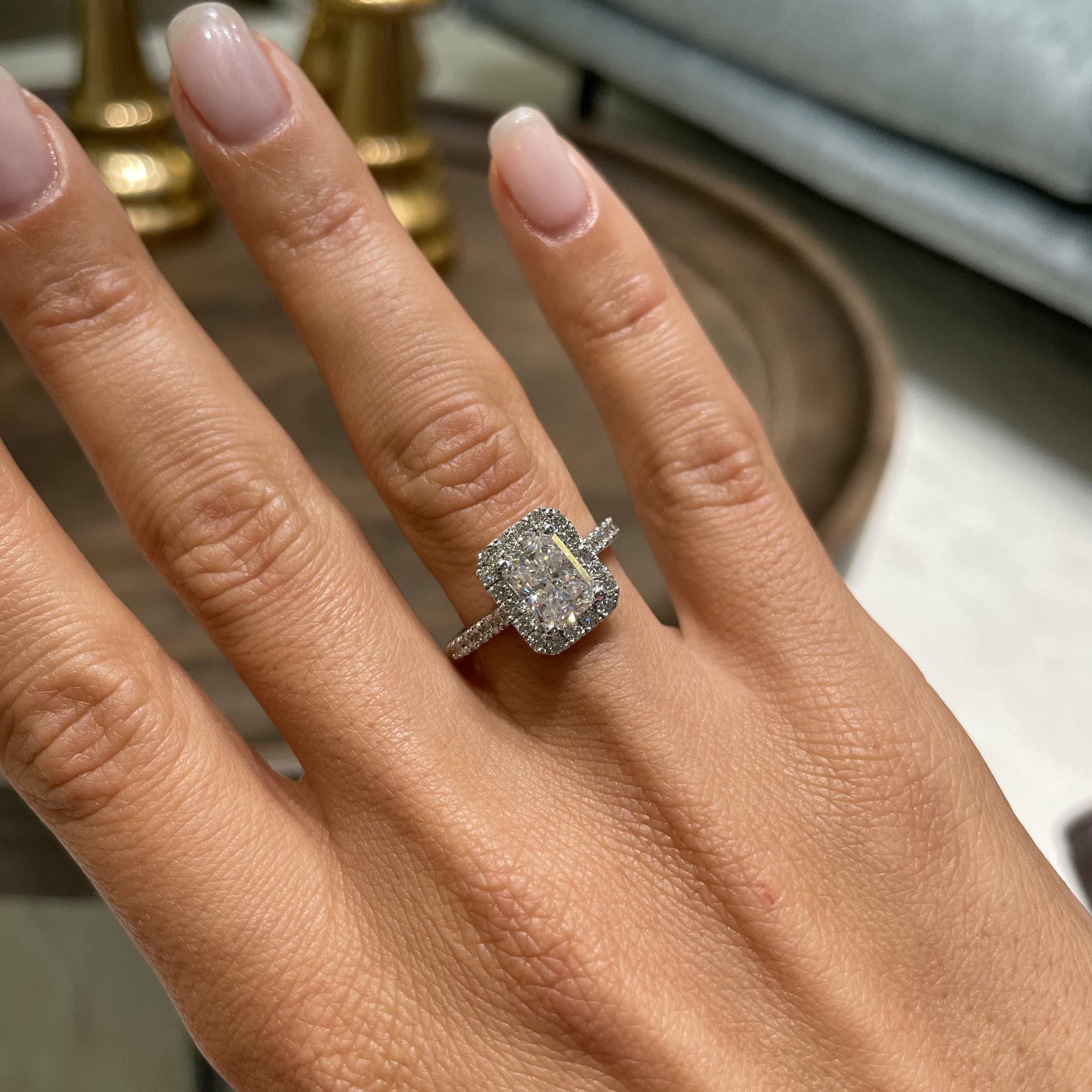 Andrea Moissanite & Diamond Ring -Platinum、mySite、hinf8tx79