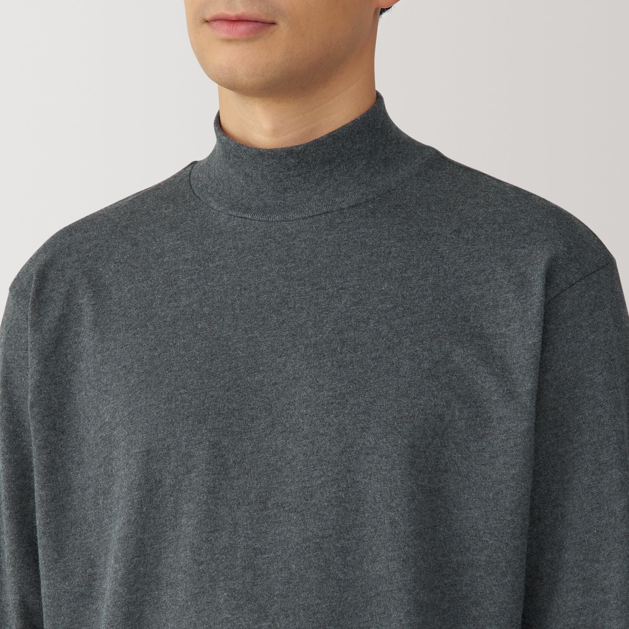  Men's Brushed High Neck Long Sleeve T-Shirt、mySite、sugarbowlscore