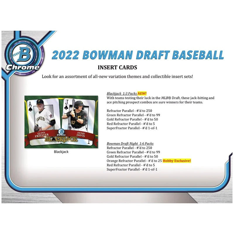 2022 Bowman Draft Baseball Super Jumbo Hobby 6 Box Case、mySite、waistdrama