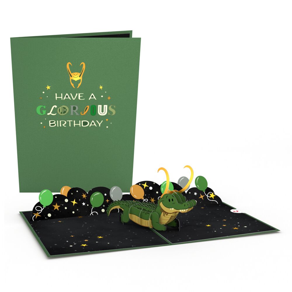 Marvel's Loki Glorious Birthday Pop-Up Card、mySite、solidvoid