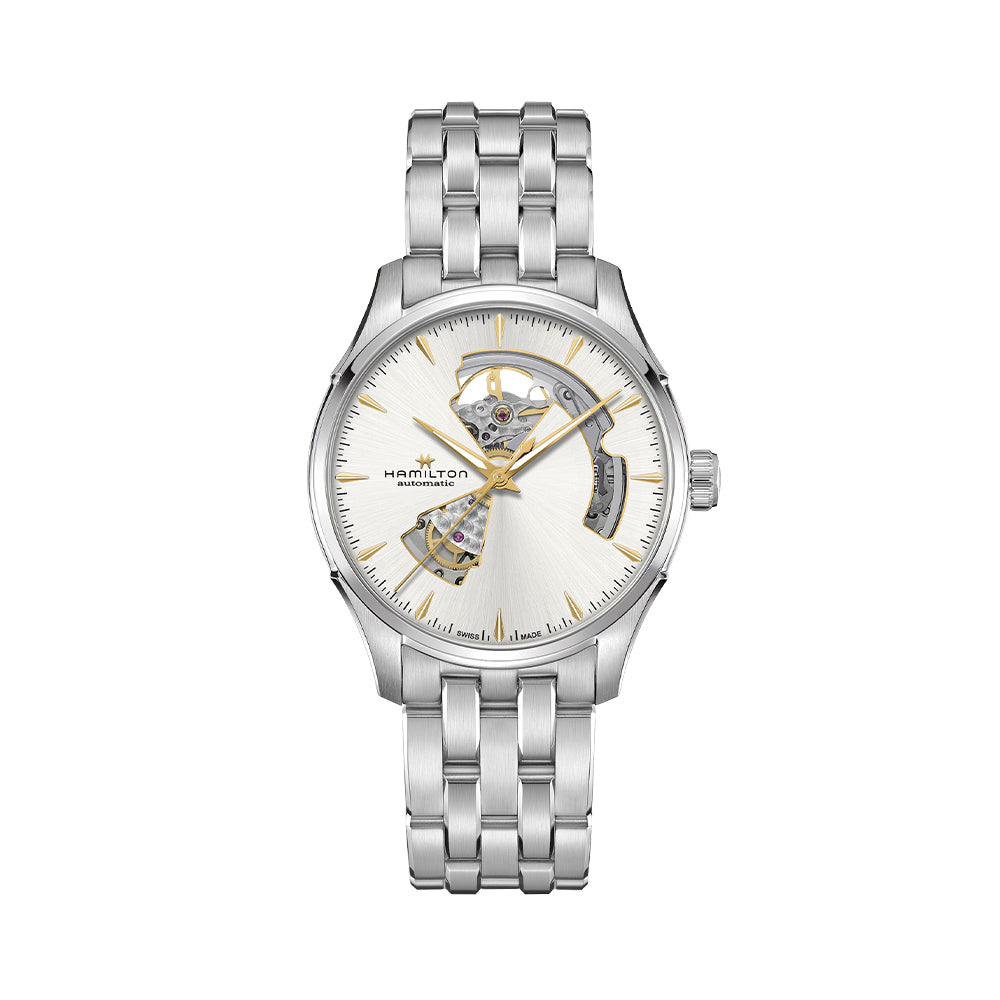  Jazzmaster Open Heart Auto 40mm - Silver on Bracelet