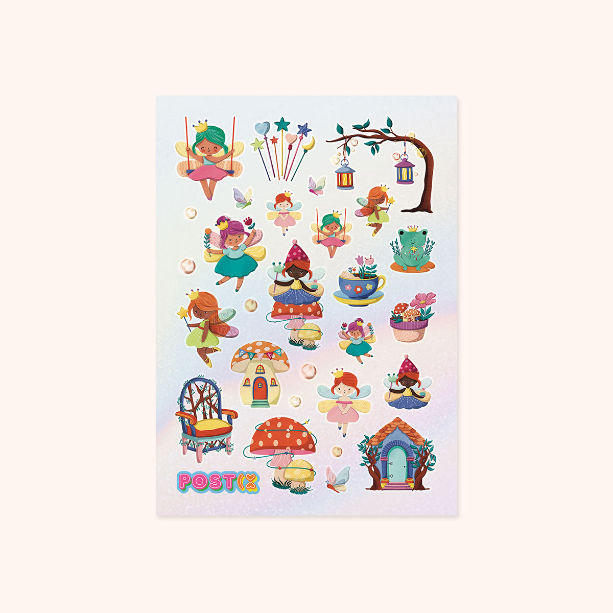  Fairy Garden Party Hologram Sticker Sheet、mySite、ghnorth