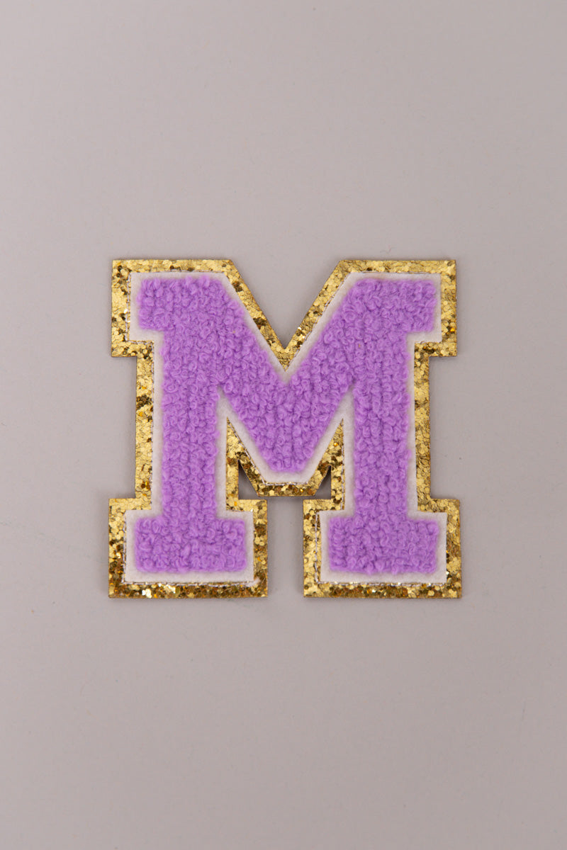 Chenille Adhesive Letter Patches- Purple 5.5cm、mySite、hinf8tx79