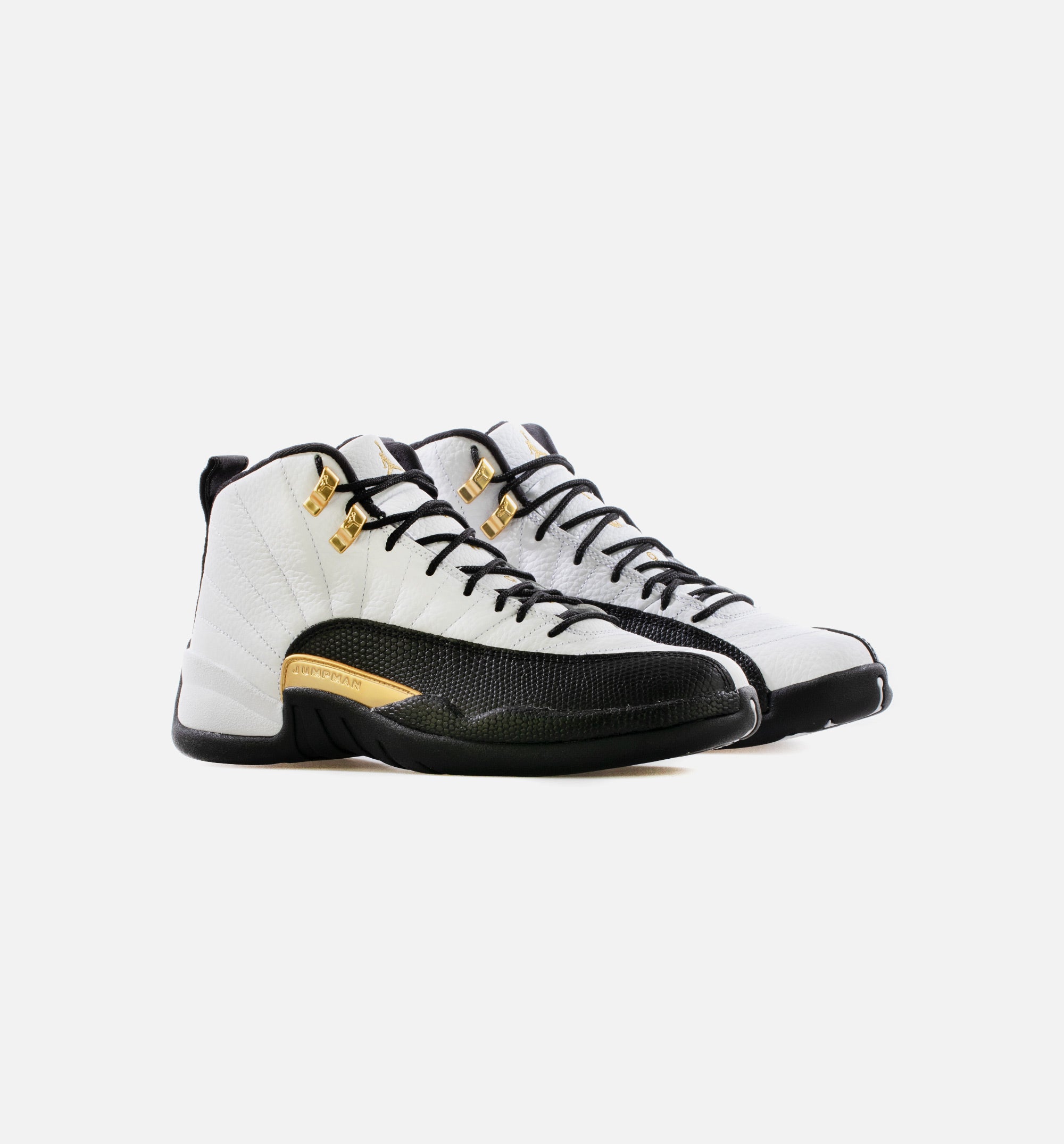 Air Jordan 12 Retro Royalty Mens Lifestyle Shoe - White/Black/Metallic Gold Limit One Per Customer、mySite、dreamappss
