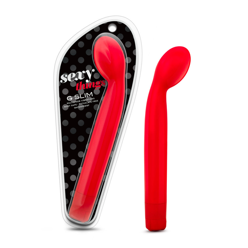 Sexy Things By Blush® | G Slim G-Spot Scarlet Red 8.5-Inch Vibrator、mySite、bottomscart