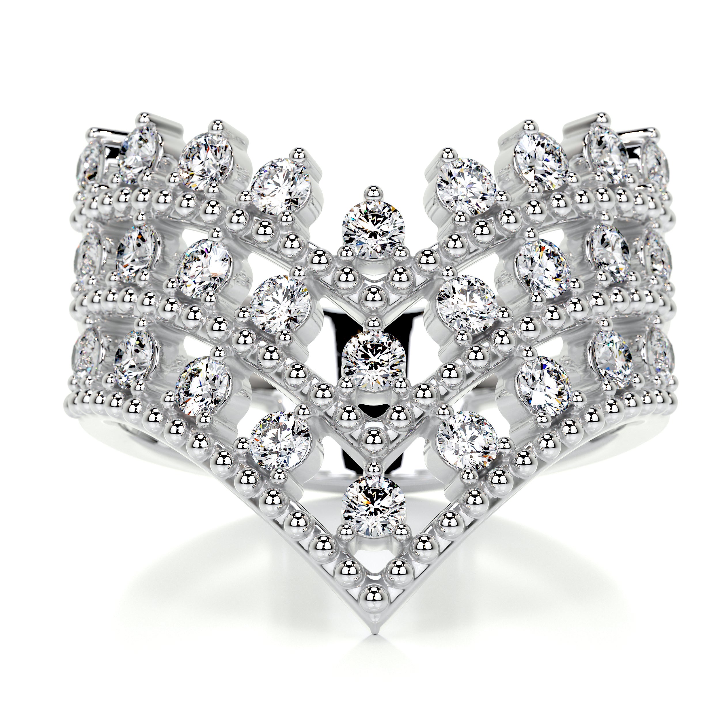 Reina Fashion Diamond Ring (0.83 Carat) -18K White Gold (RTS)、mySite、hinf8tx79