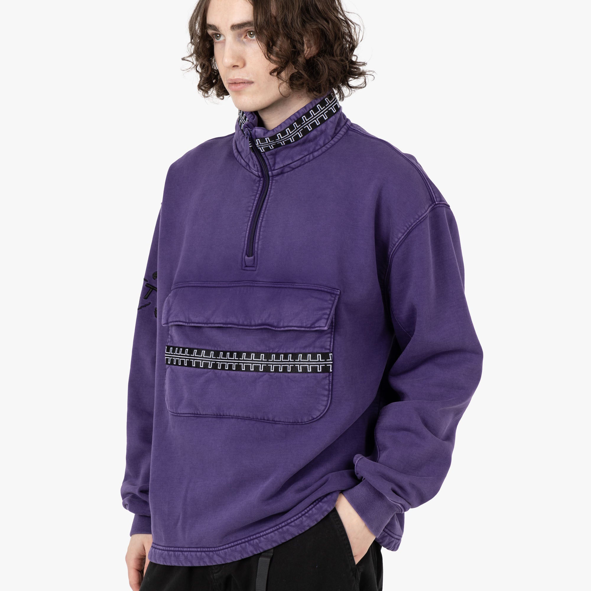  The Trilogy Tapes Pulse Tape Funnel Neck Crew / Purple、mySite、merchandisen