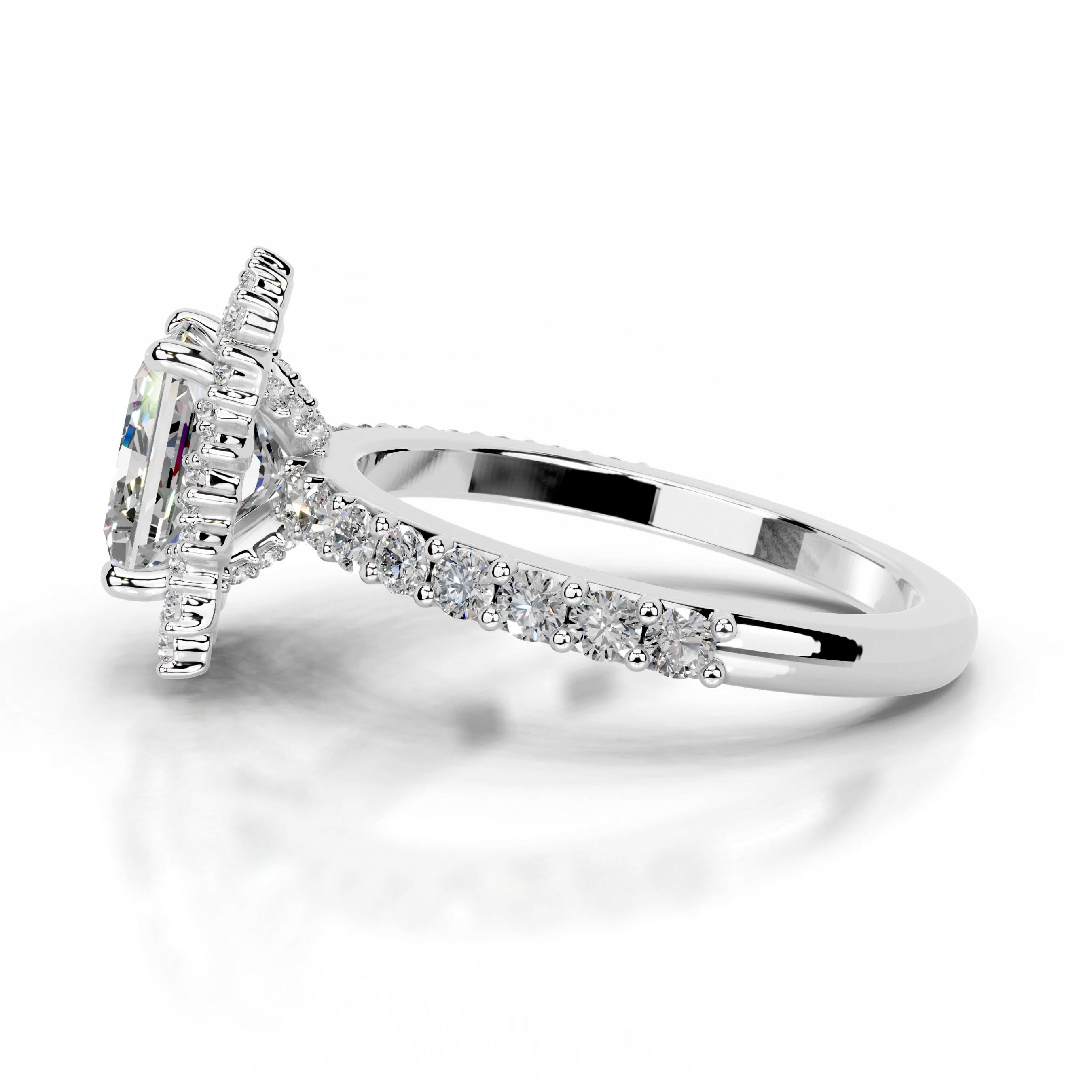 Gyda Moissanite & Diamond Ring - 14K White Gold、mySite、hinf8tx79