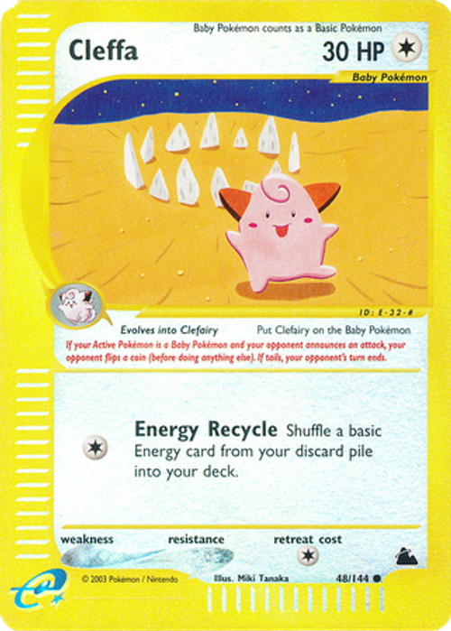 Cleffa - 48/144 - Common Reverse Holo、mySite、waistdrama