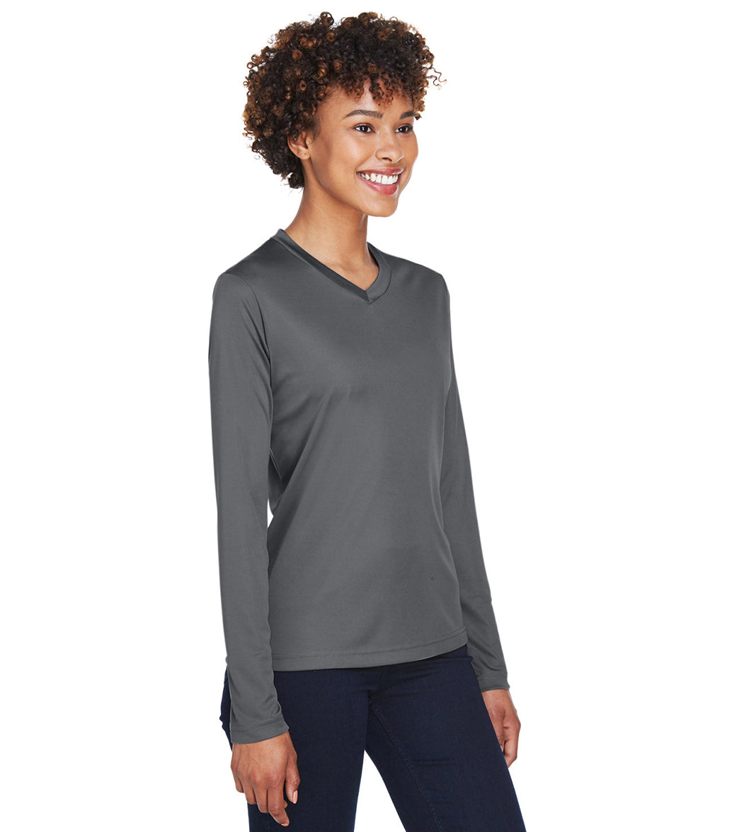 Team 365 Women's Zone Performance Long Sleeve T-Shirt、mySite、noshort