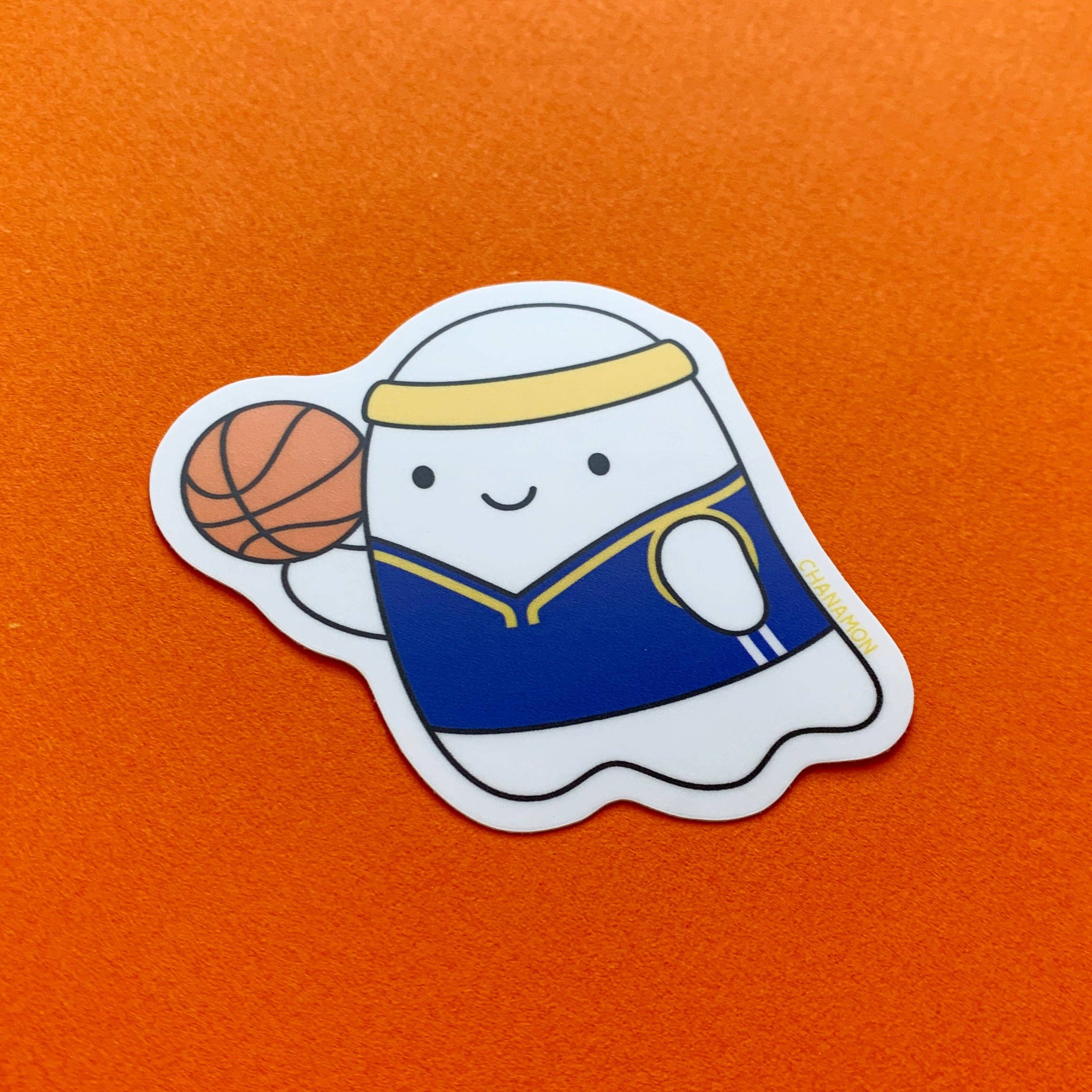 Maison Chanamon - Warriors Basketball Ghost Sticker、mySite、garagedoors4me