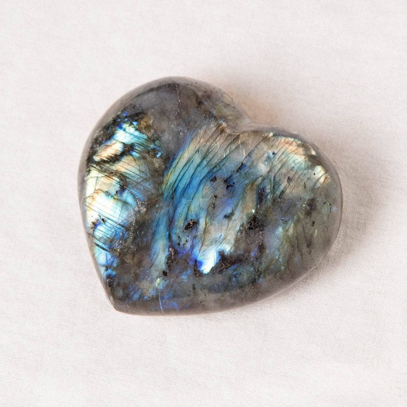 Labradorite Blue Flame Hearts - AAA Premium Quality、mySite、hinf8tx79