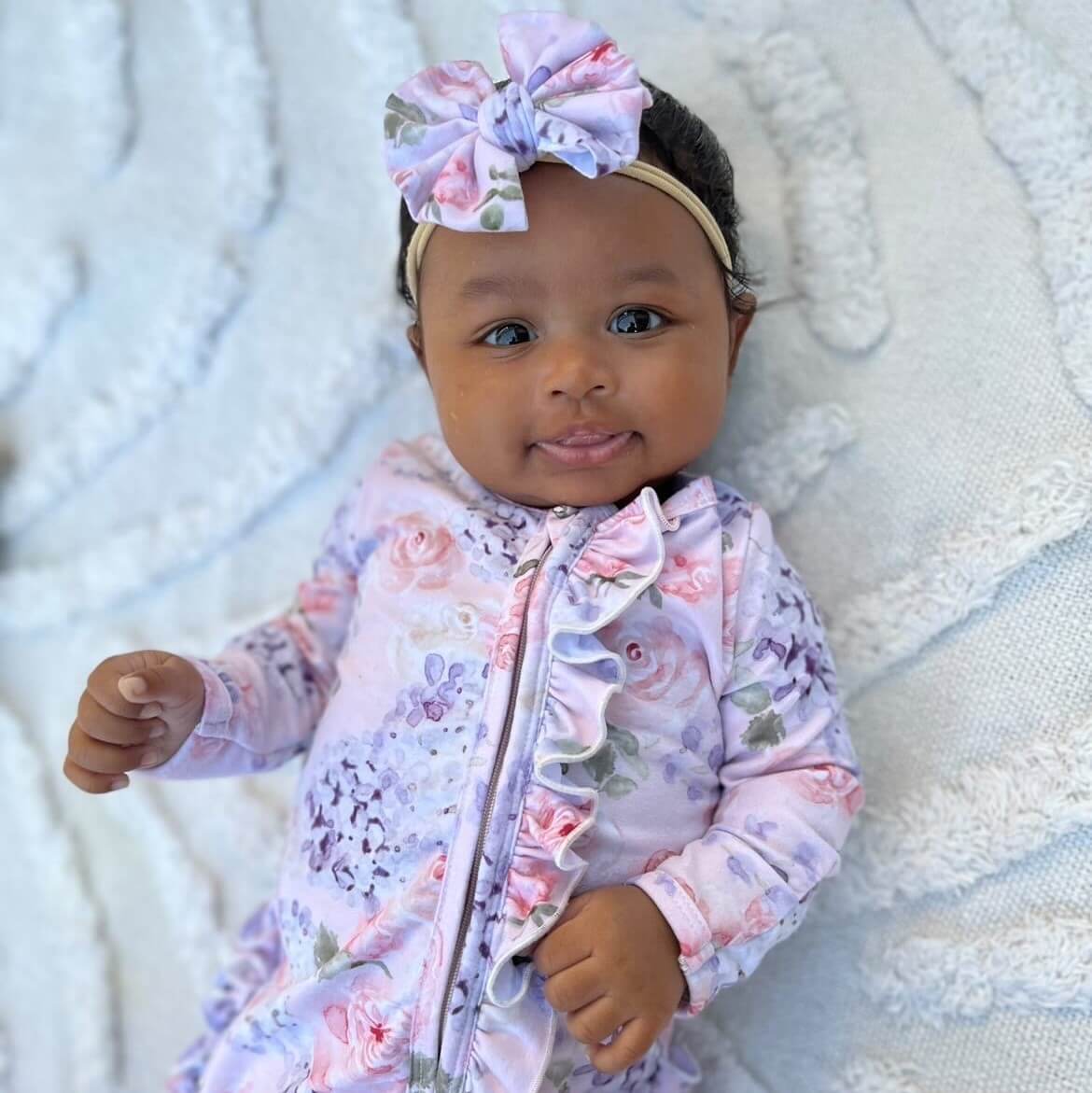  Henlee's Hydrangea Knit Bow Headband、mySite、layawaytickets