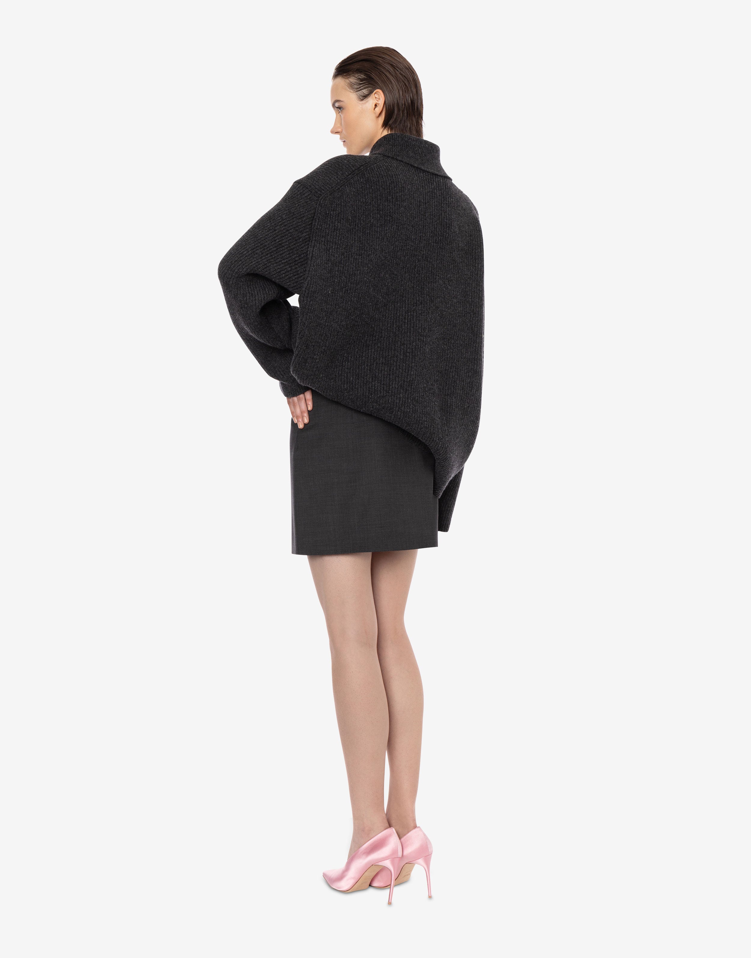 Minigonna a portafoglio in fresco lana、mySite、aoinhome