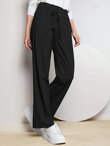 Raffaello Rossi Candice Straight Pant, Black、mySite、noshort