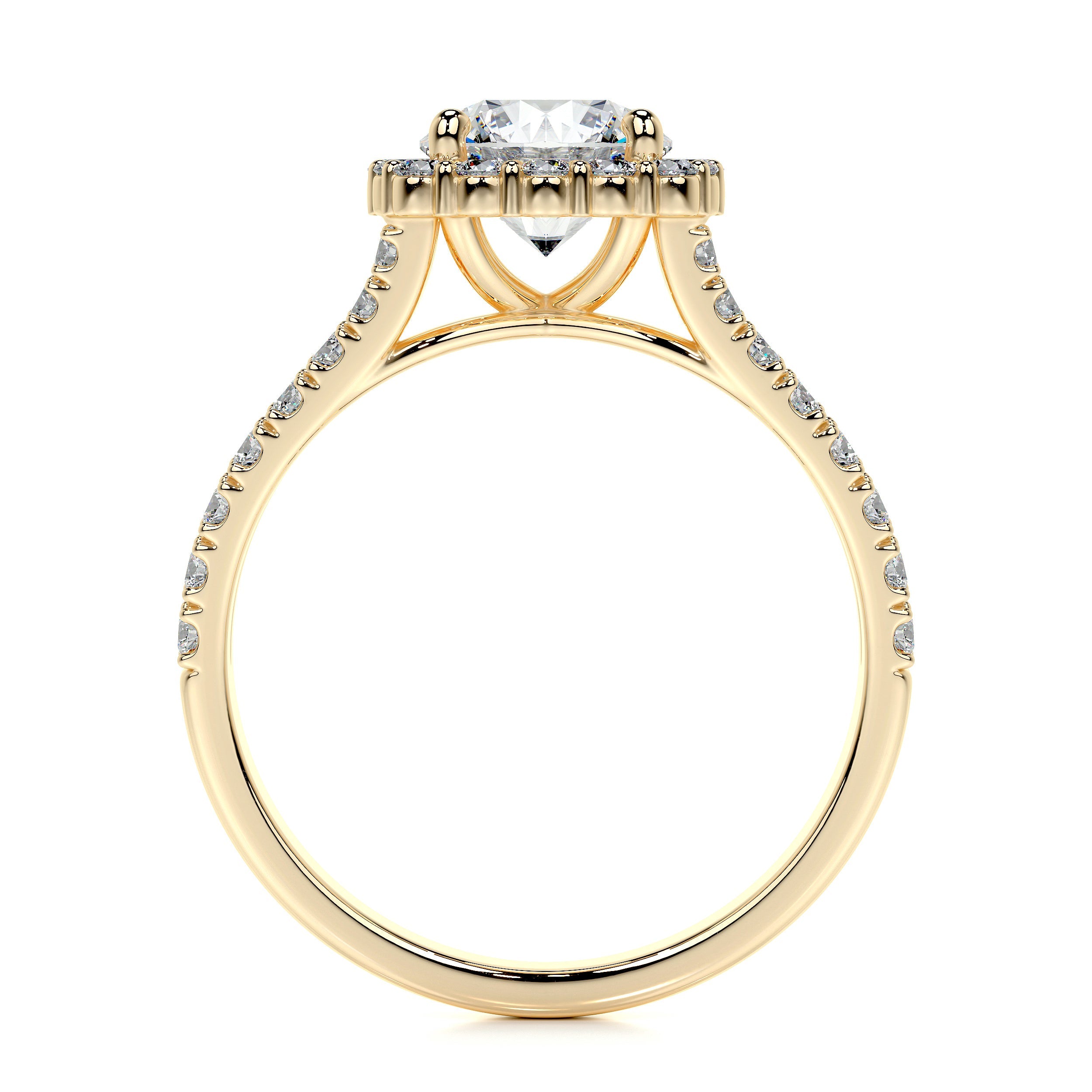 Hilary Lab Grown Diamond Ring -18K Yellow Gold、mySite、hinf8tx79
