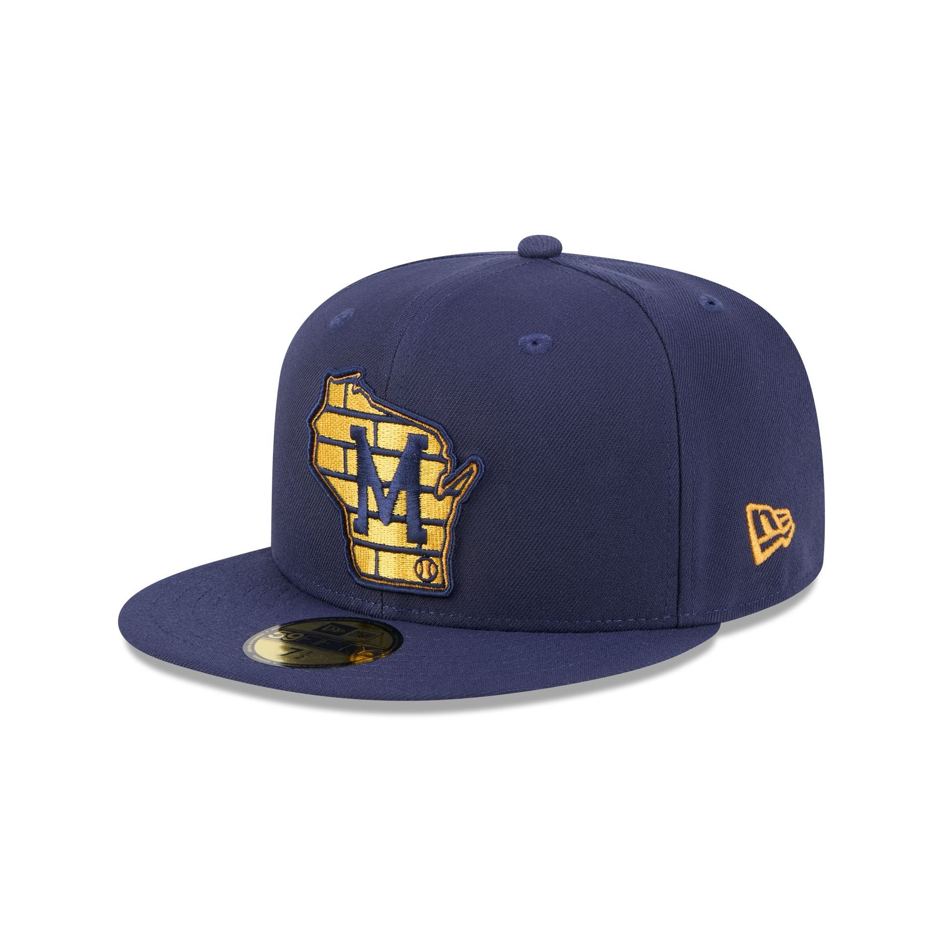 Milwaukee Brewers Blue Tartan 59FIFTY Fitted Hat、mySite、vikingsvslions